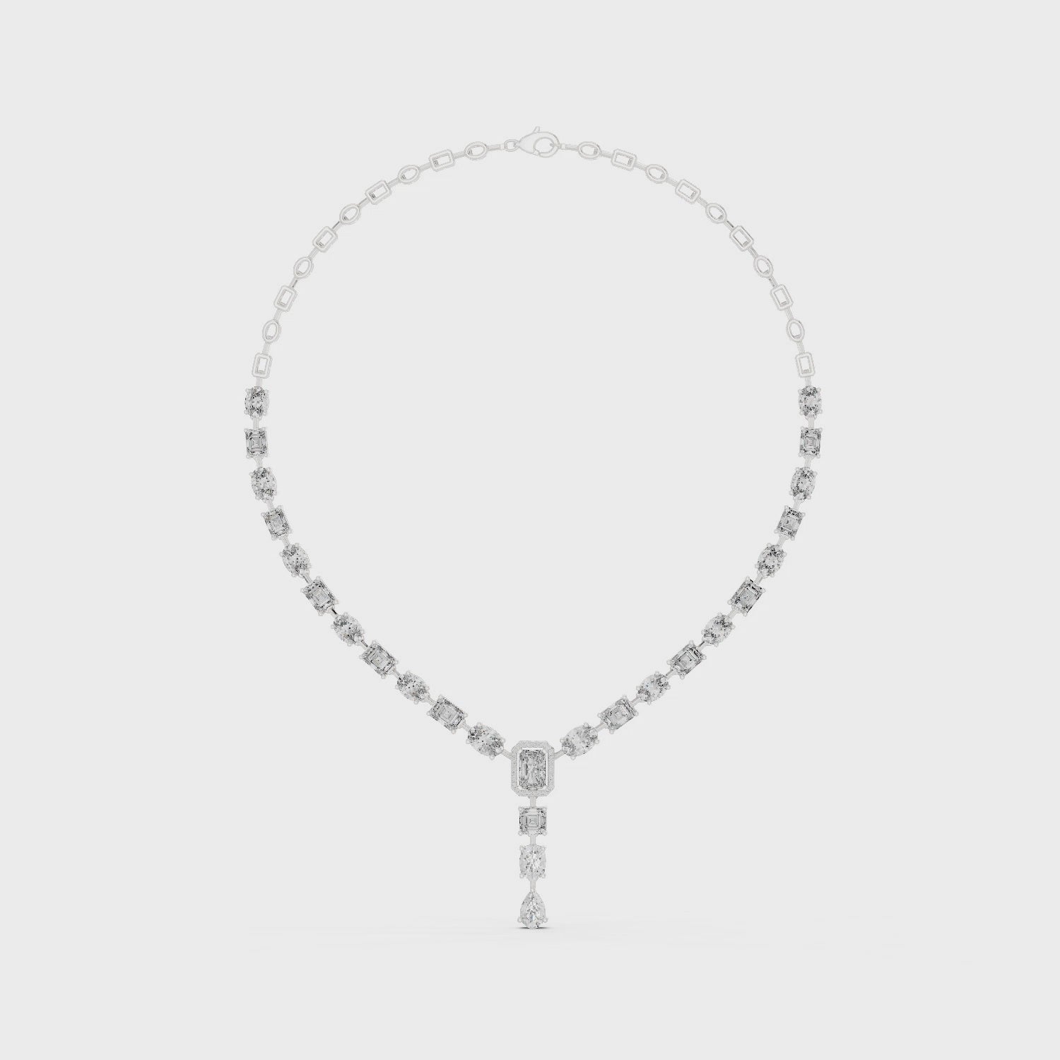 Evening Light Clustered Y Necklace