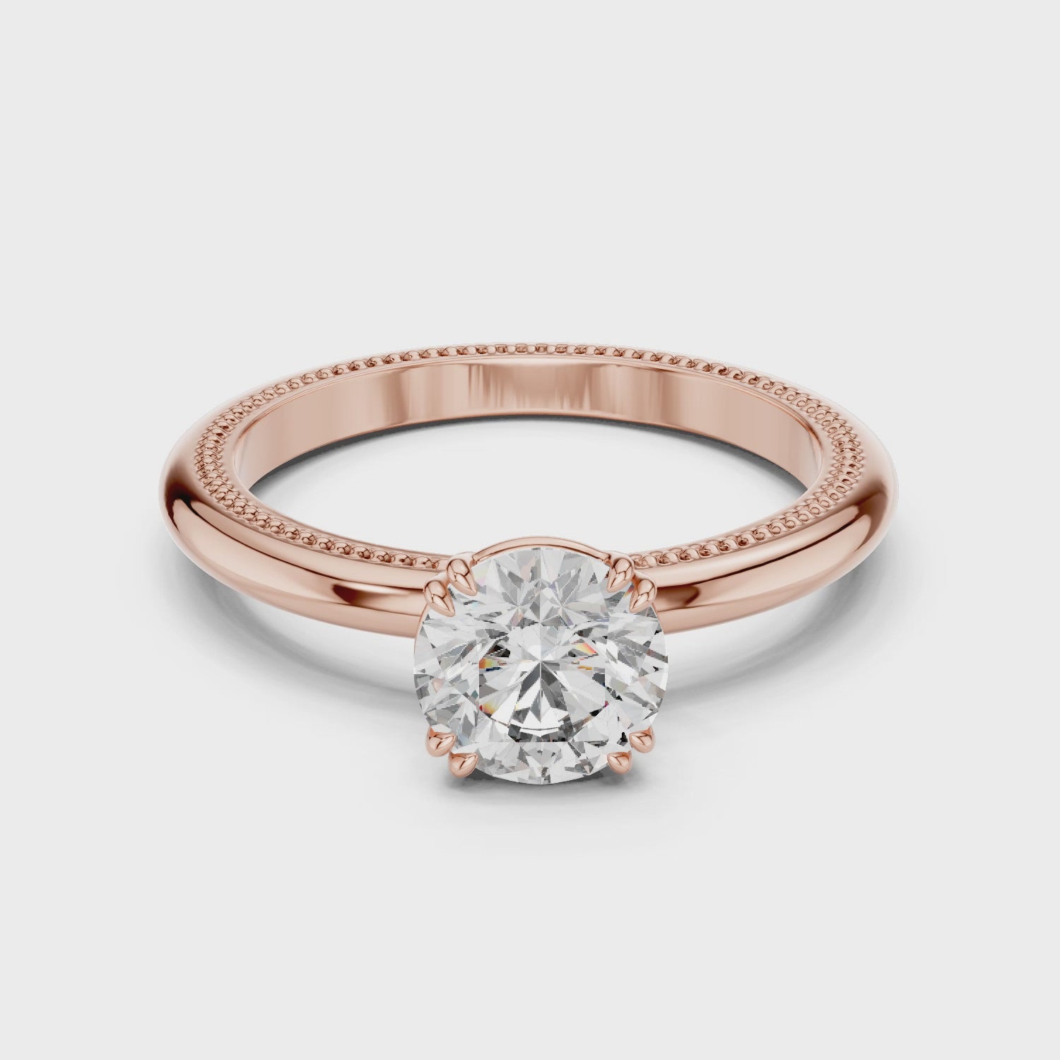 Celestial Radiance Solitaire Engagement Ring