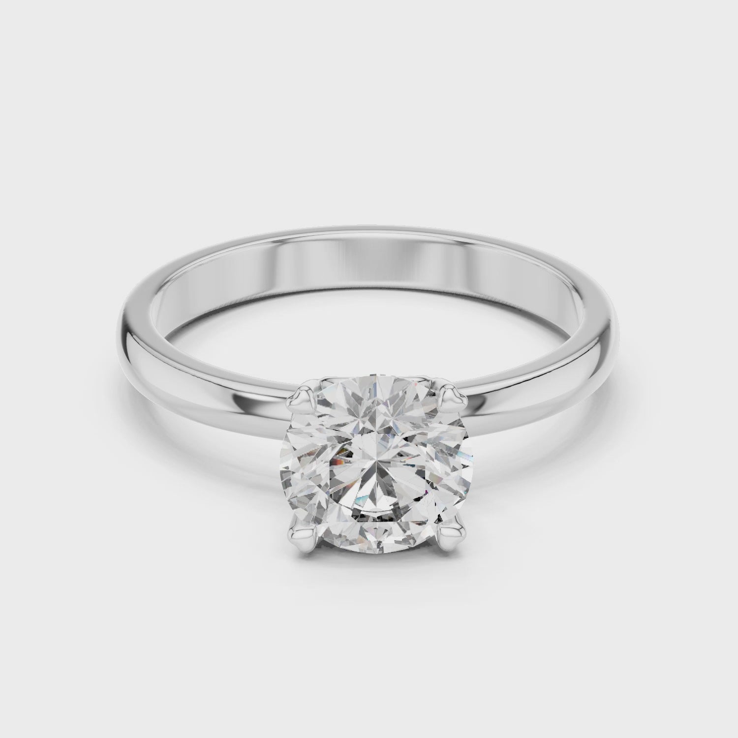 Celeste Whisper Modern Band Ring