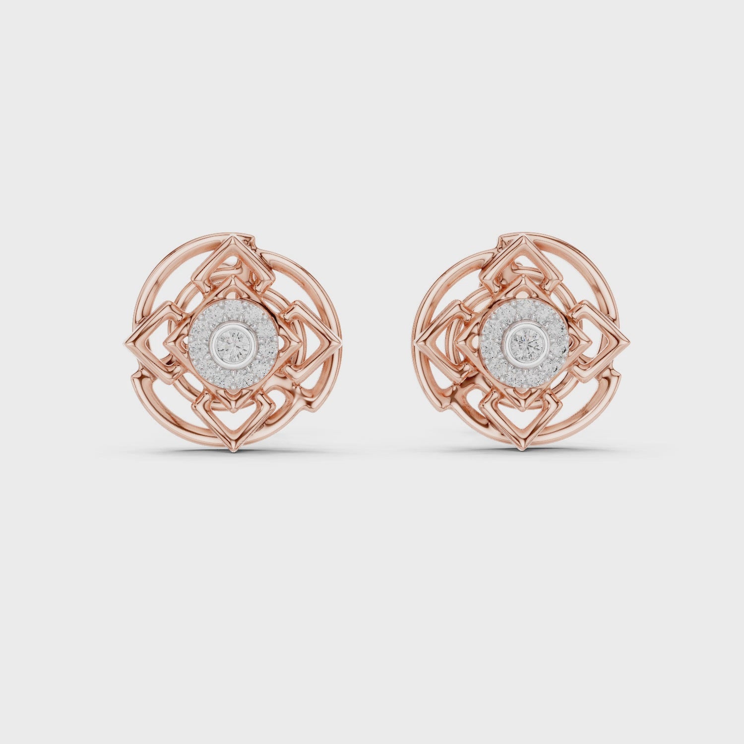 Luminous Aura Petite Stud Earrings