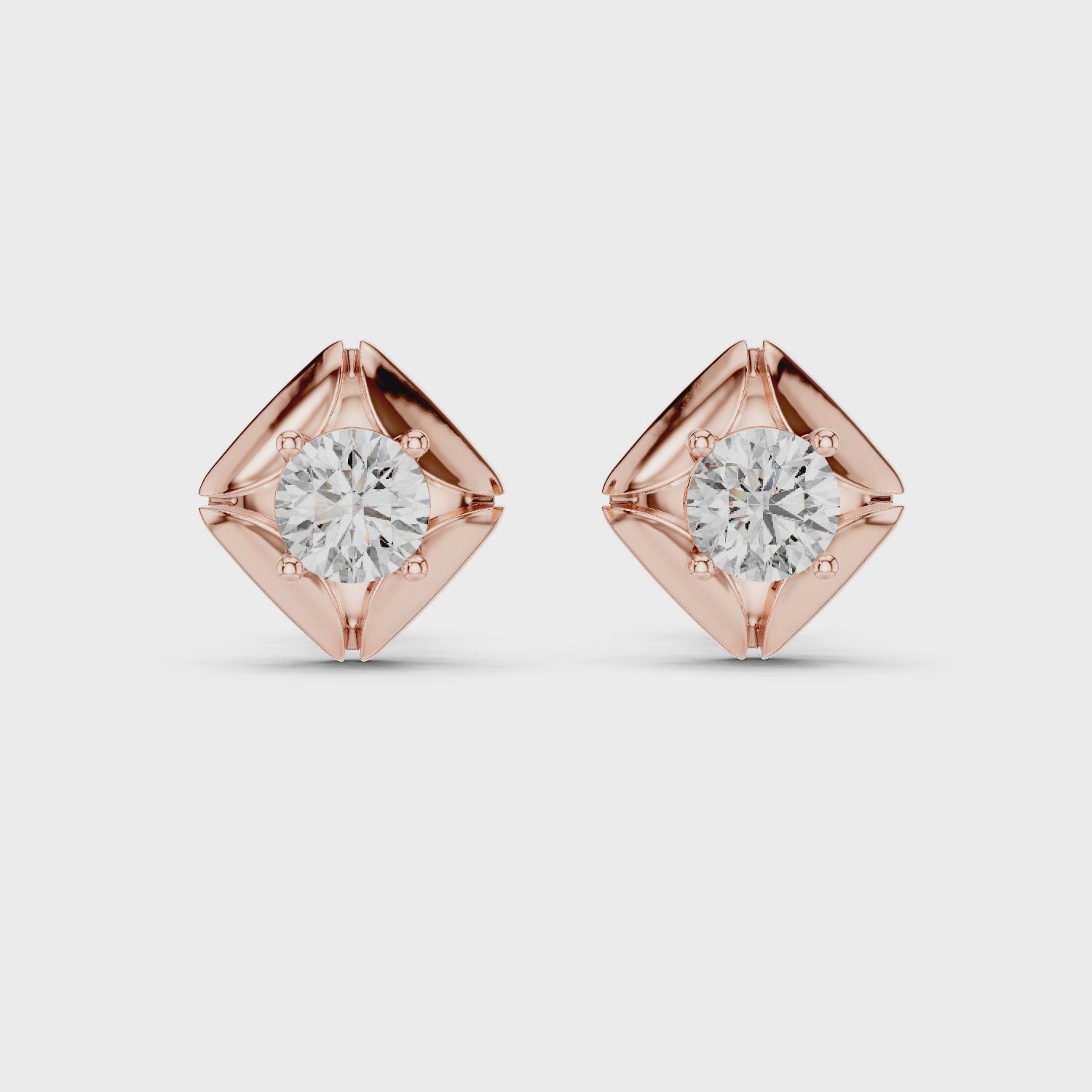 Lustrous Harmony Stud Earrings