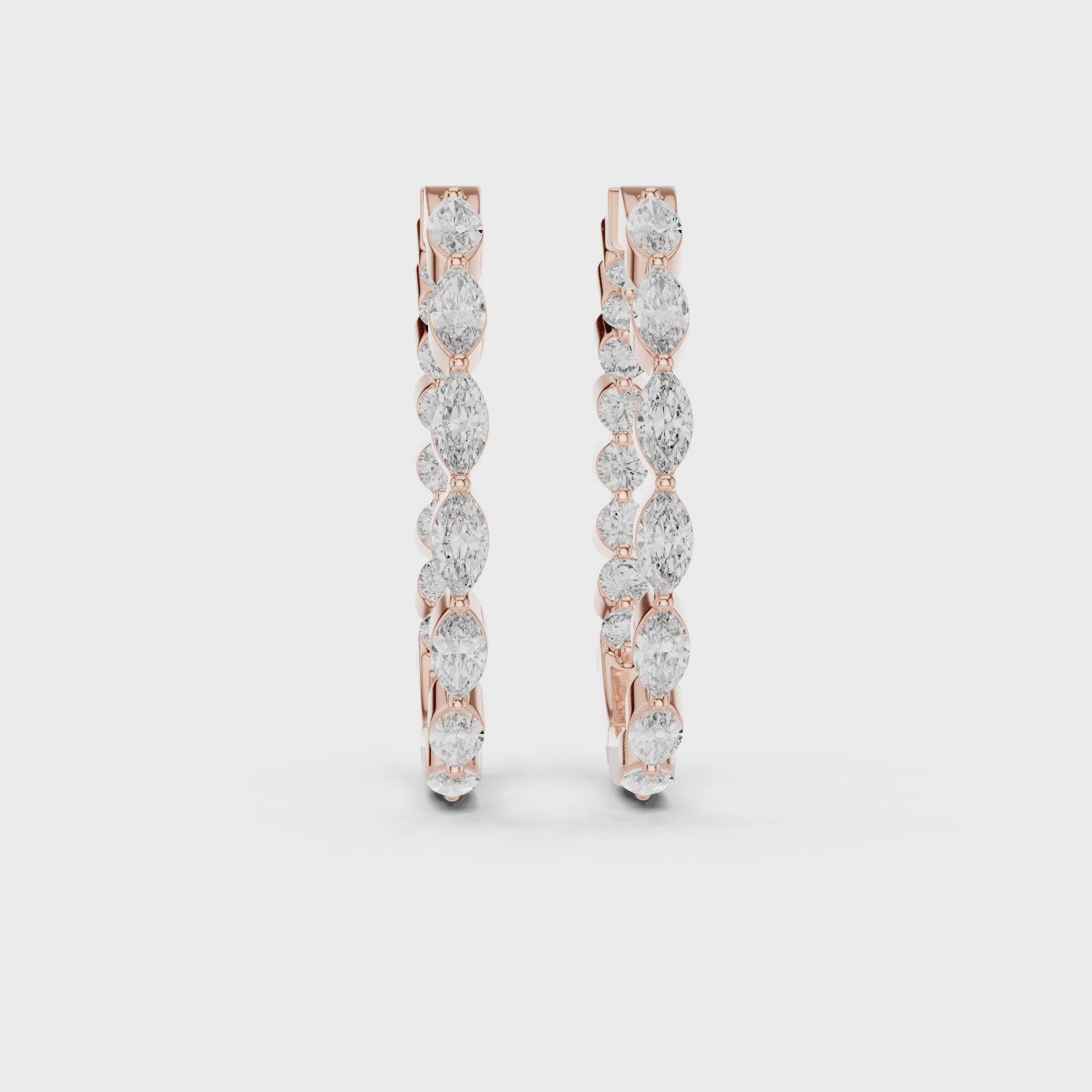 Lustrous Belle Open Hoop Earrings
