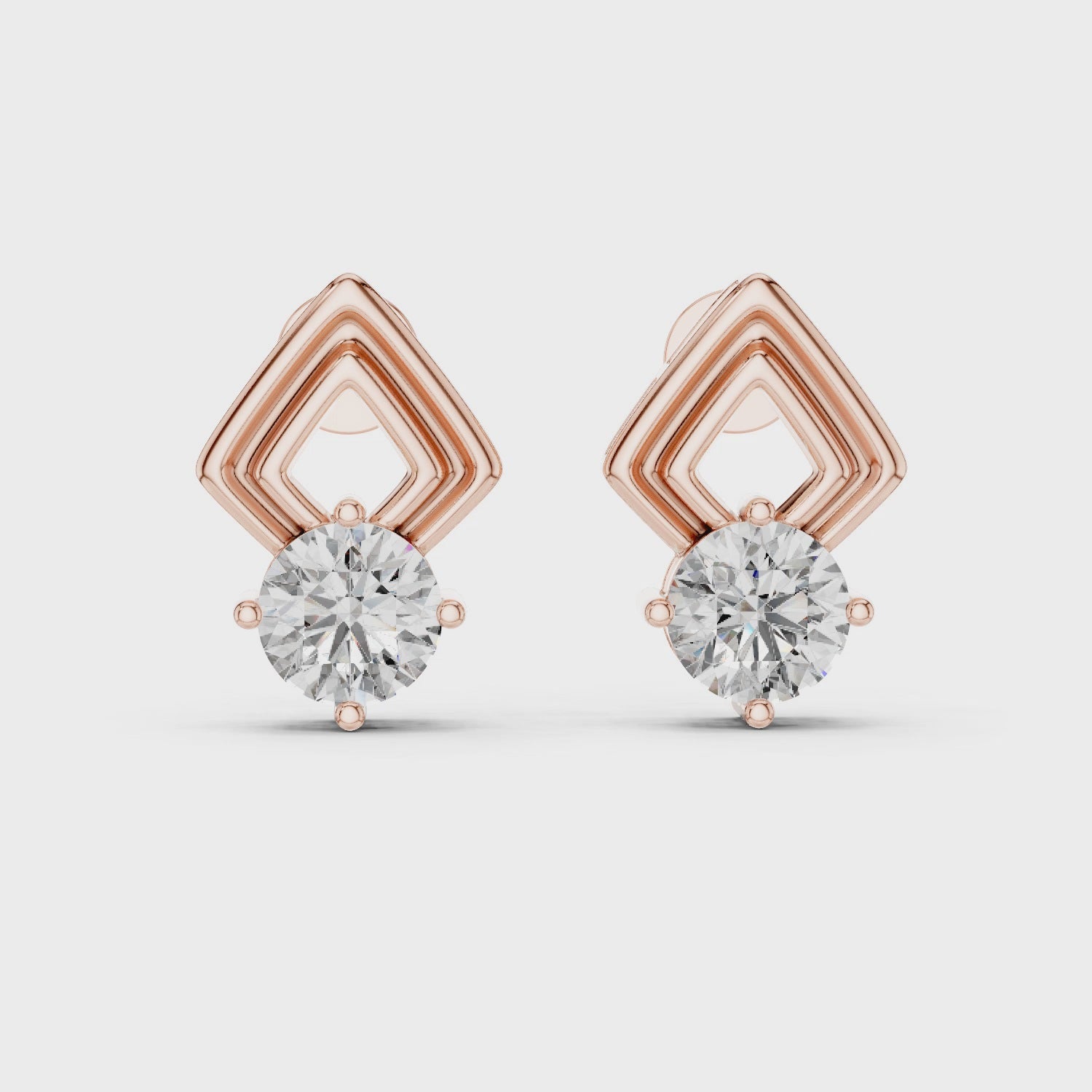 Urban Maze Geometric Stud Earrings