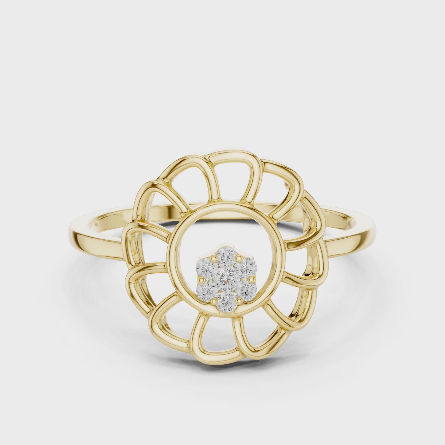 Petal Halo Ring