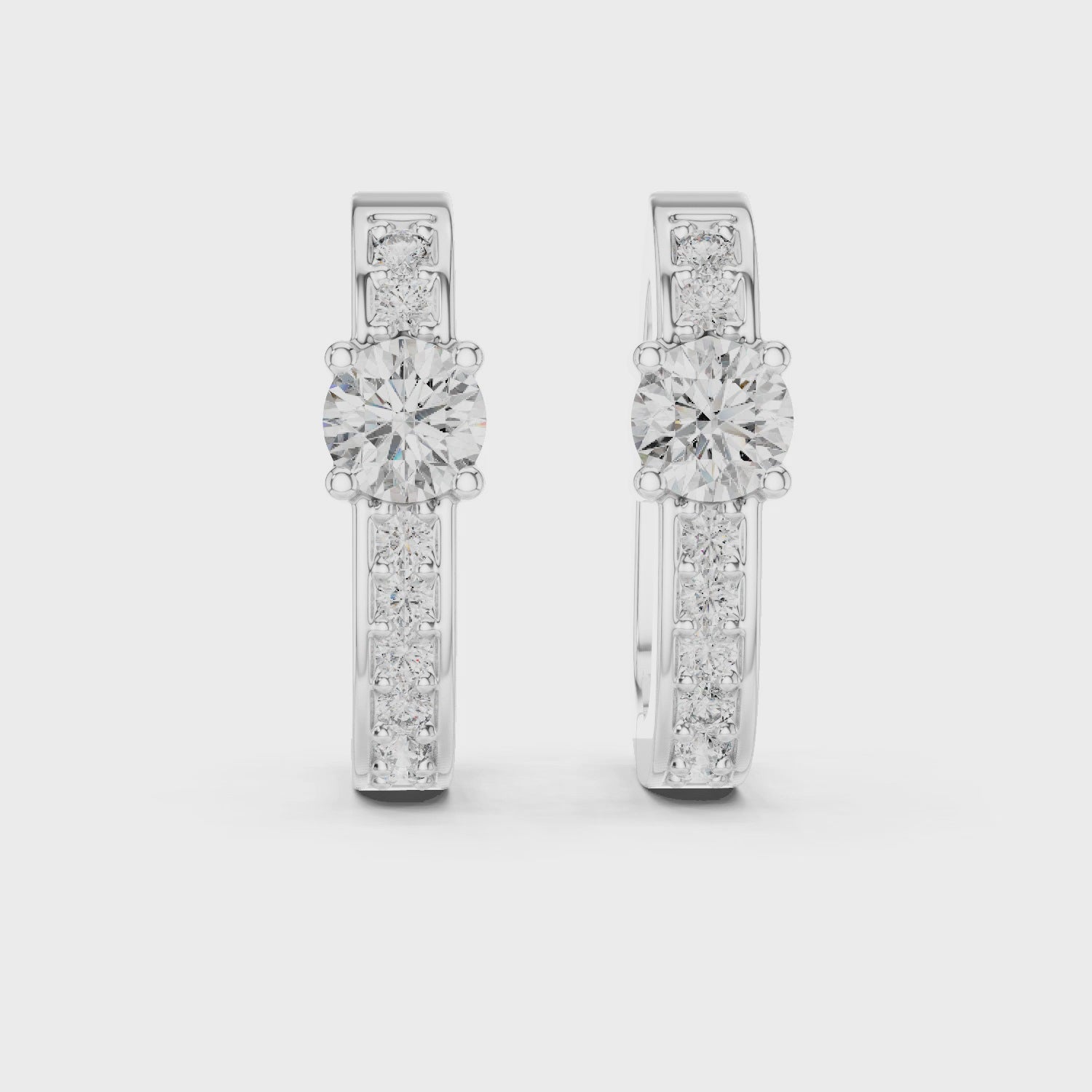 Blossom Harmony Elegant Hoop Earrings