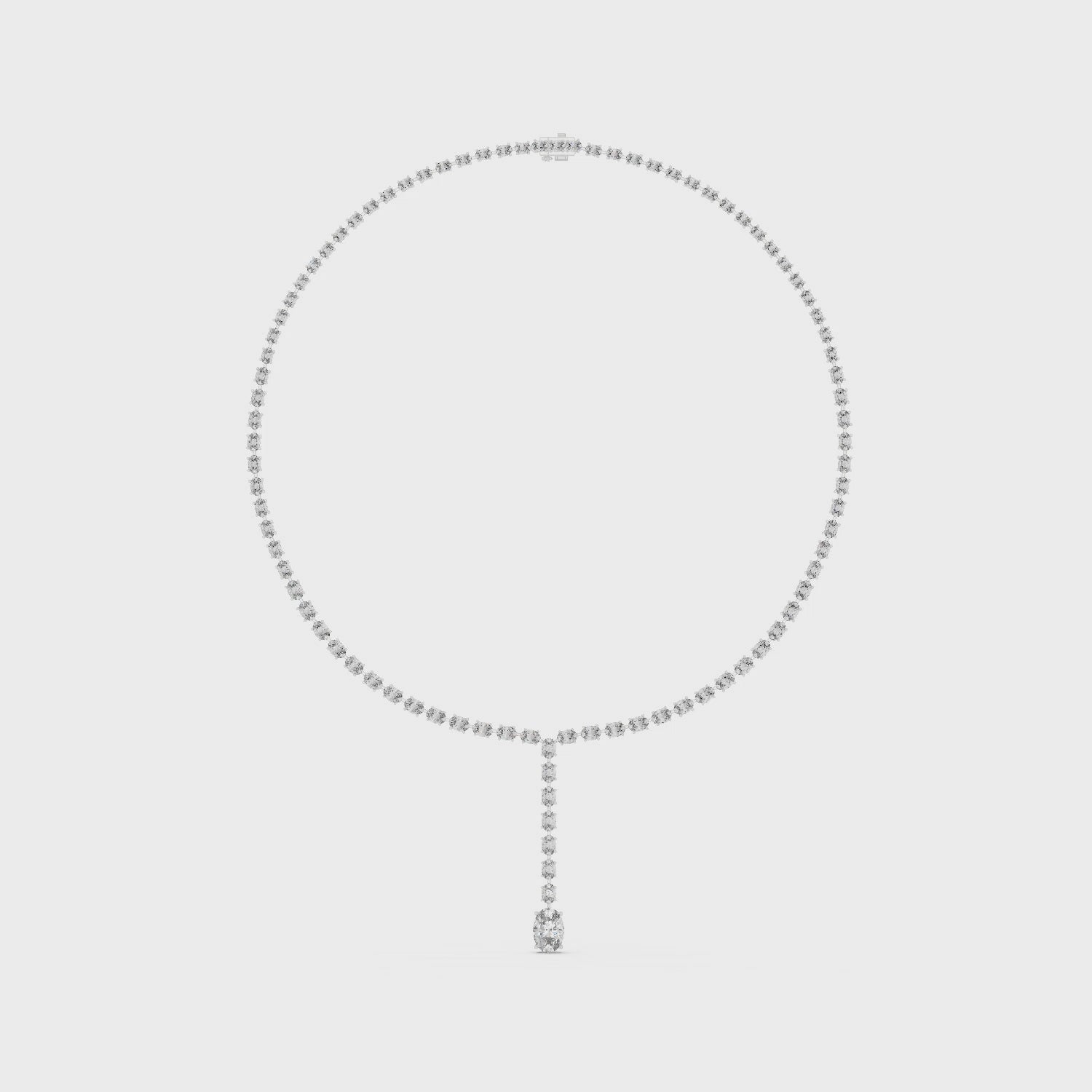 Radiant Lattice Harmony Lariat Necklace