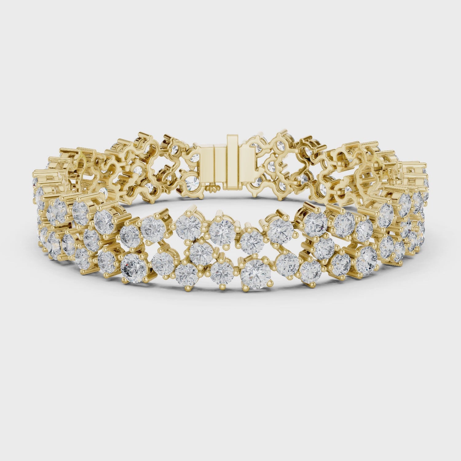 Serene Petal Lattice Luxe Cuff