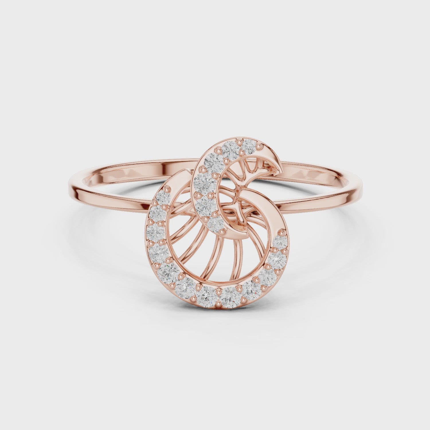 Whispering Bloom Petite Band Ring
