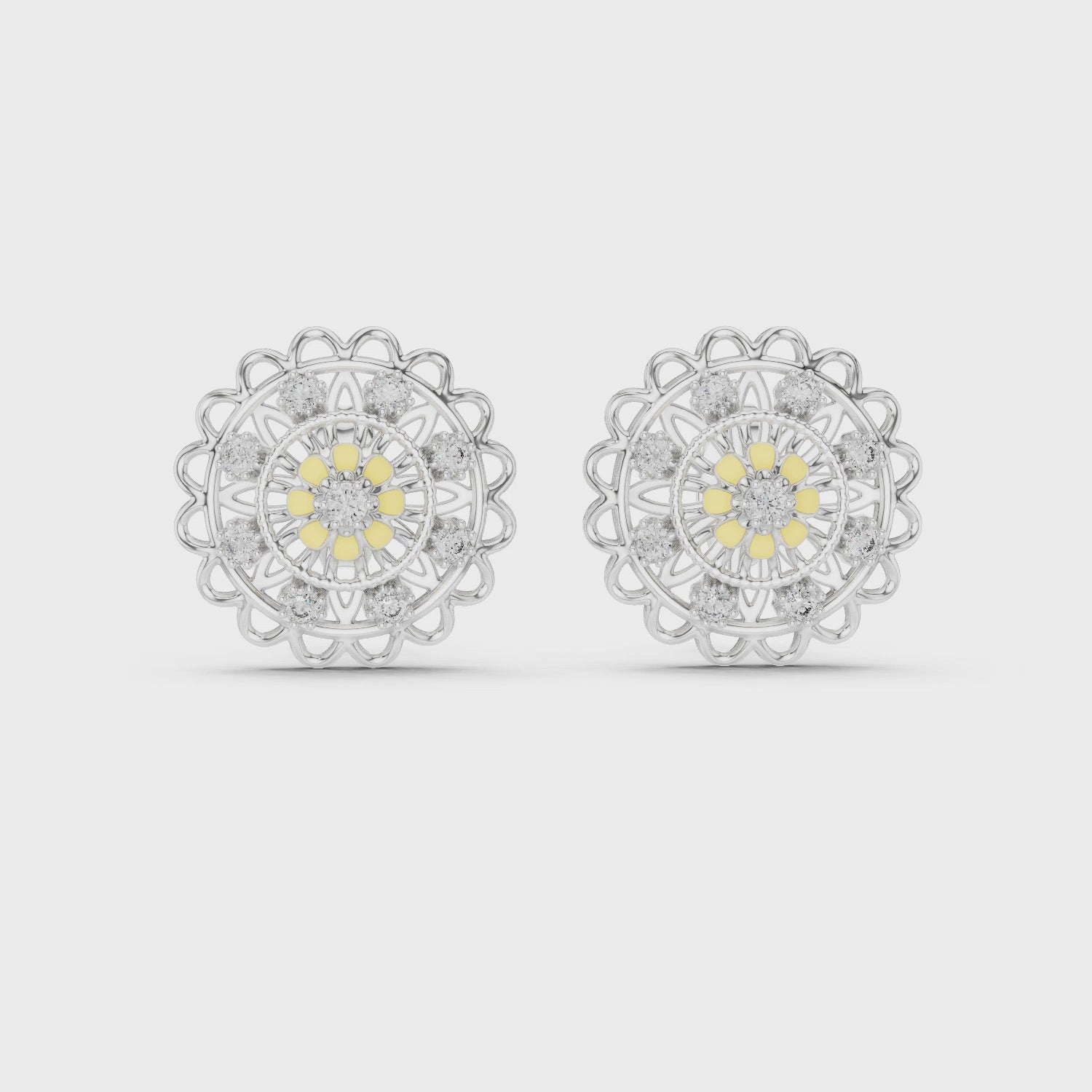 Radiant Petal Embrace Hoop Earrings