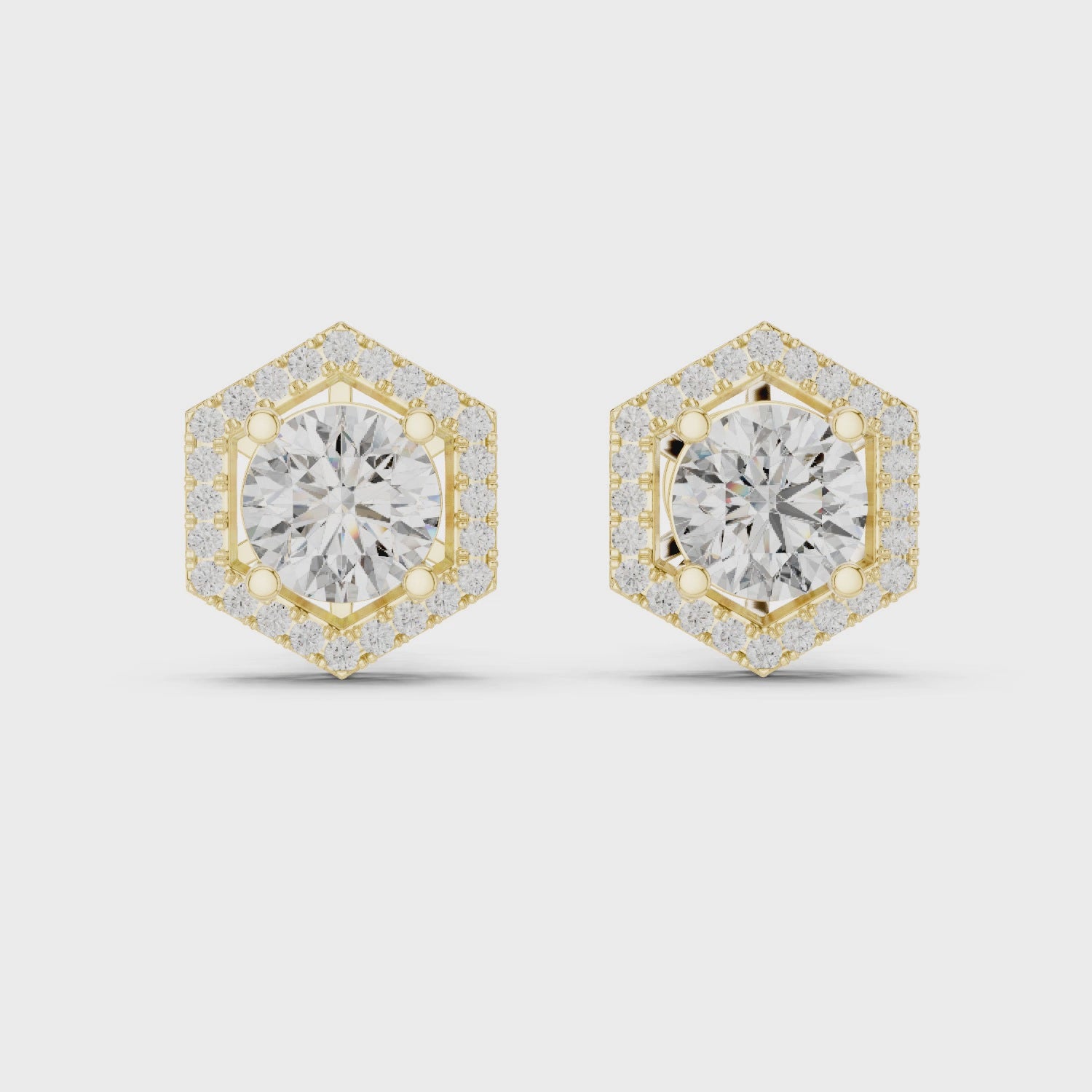 Celestial Aura Stud Earrings