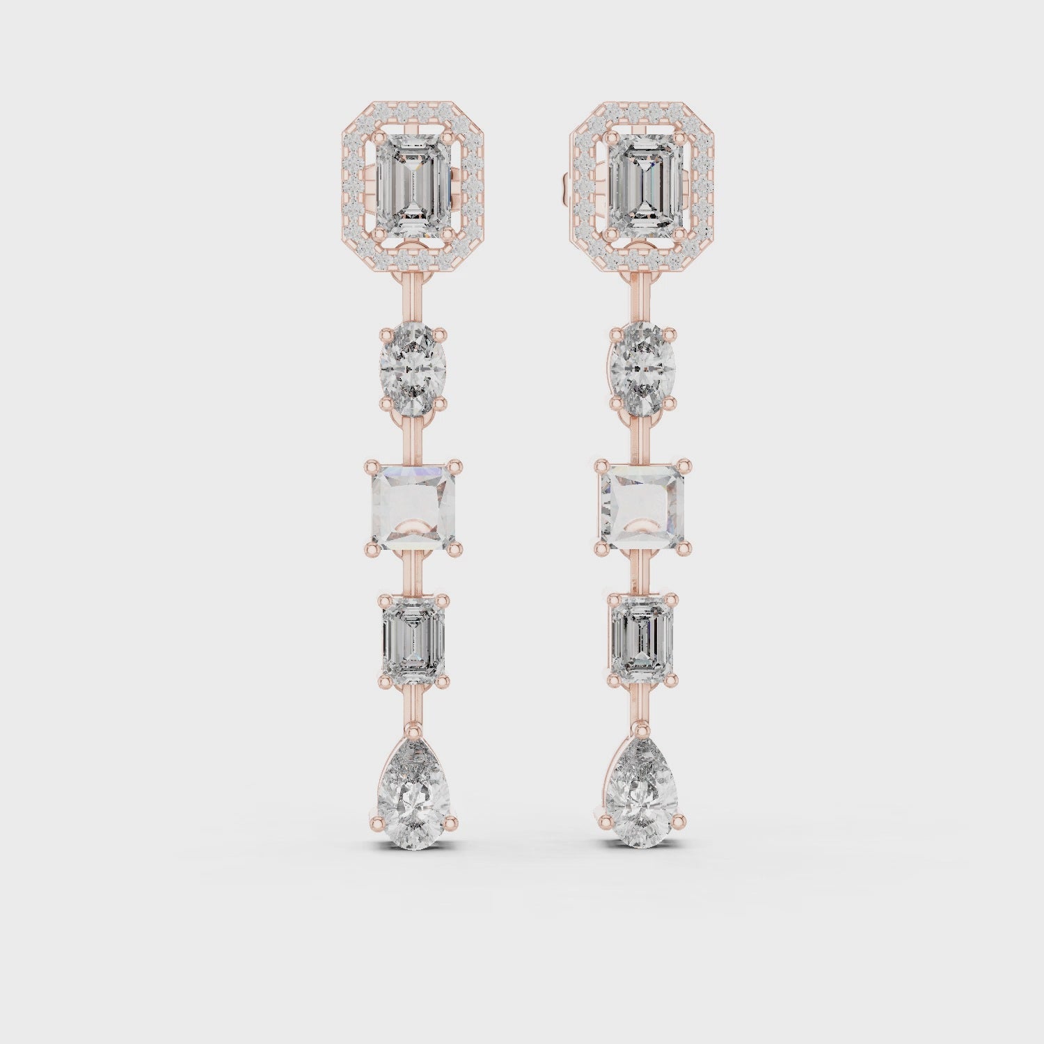 Falling Light Mosaic Earrings