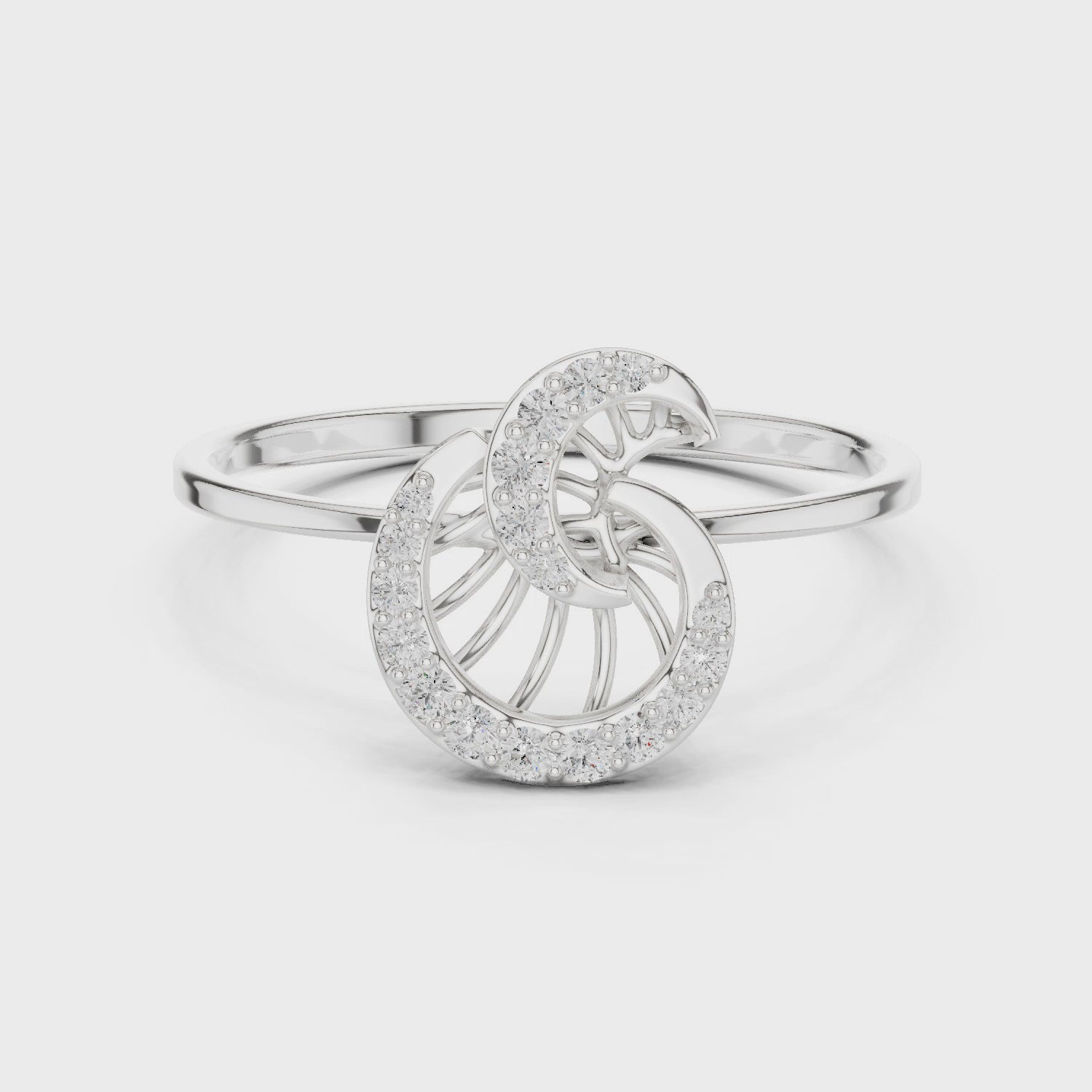 Whispering Bloom Petite Band Ring