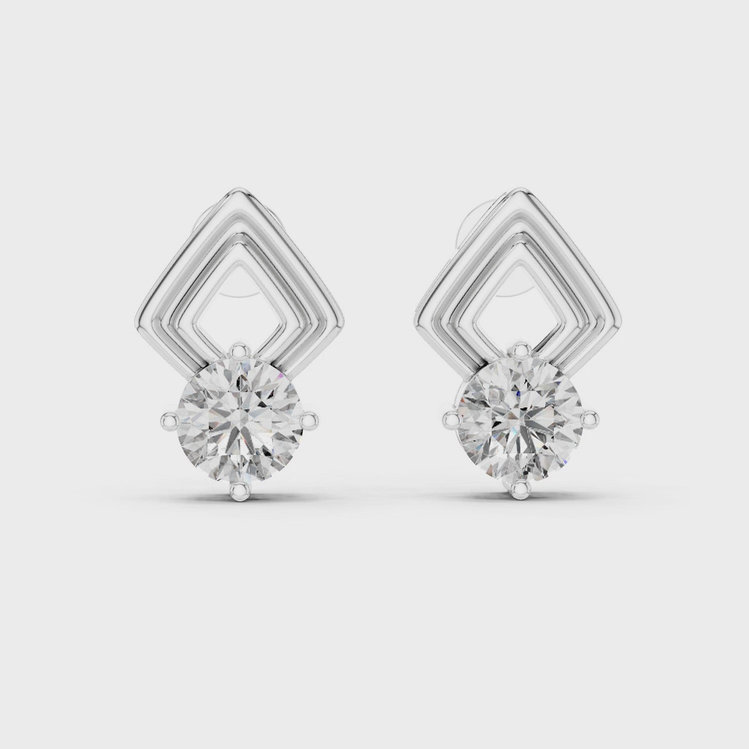 Urban Maze Geometric Stud Earrings