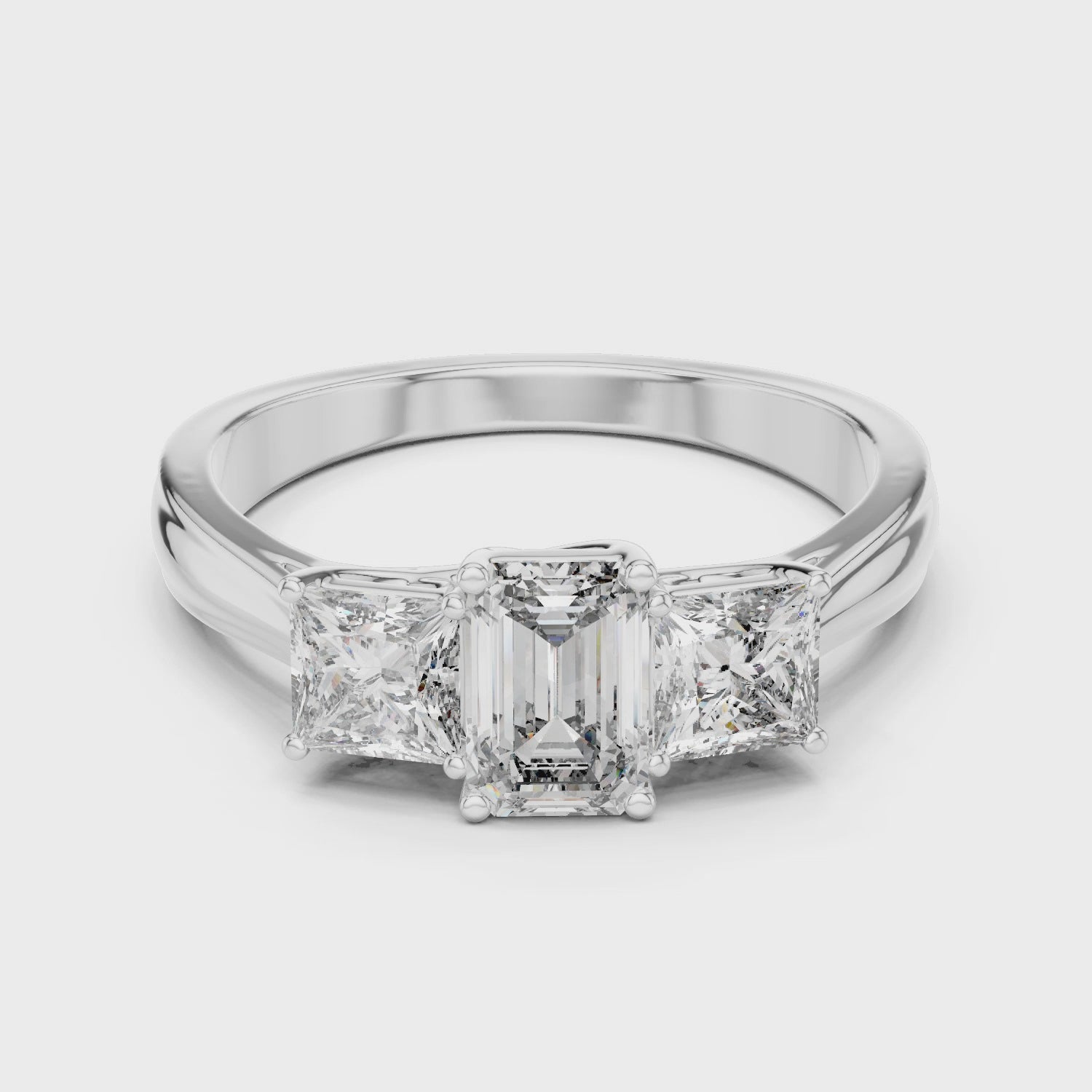 Majestic Whisper Solitaire Ring
