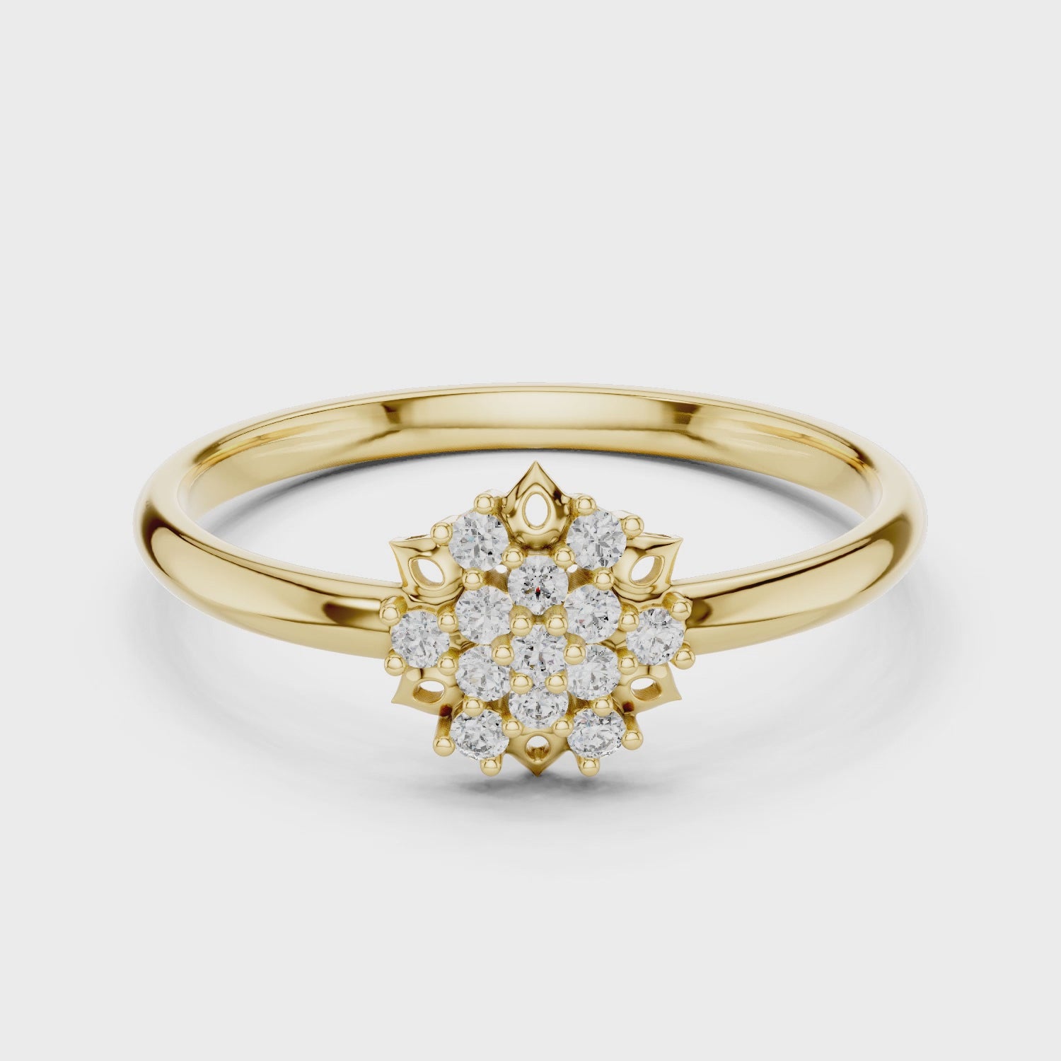 Fleur Cluster Ring