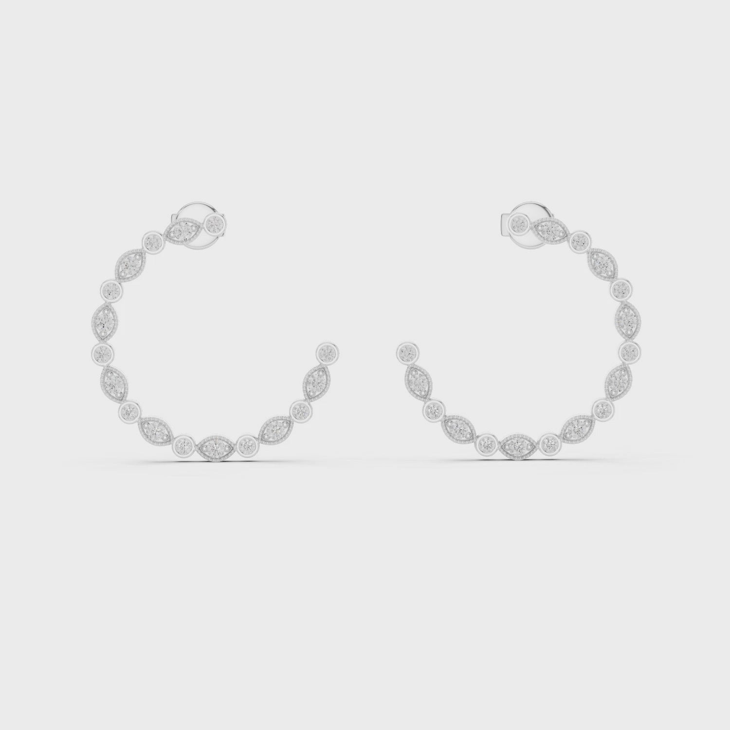 Petal Bead Embrace Earrings
