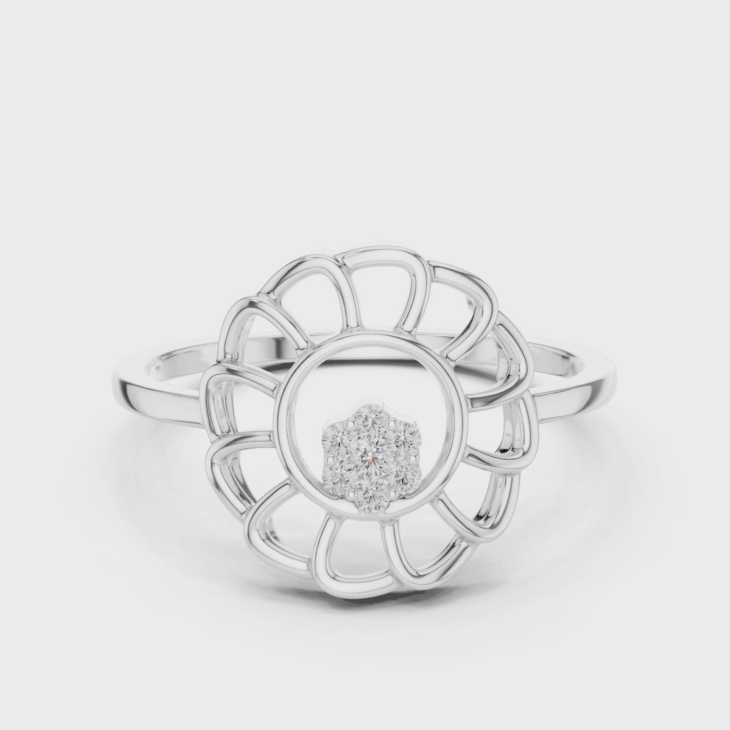 Petal Halo Ring