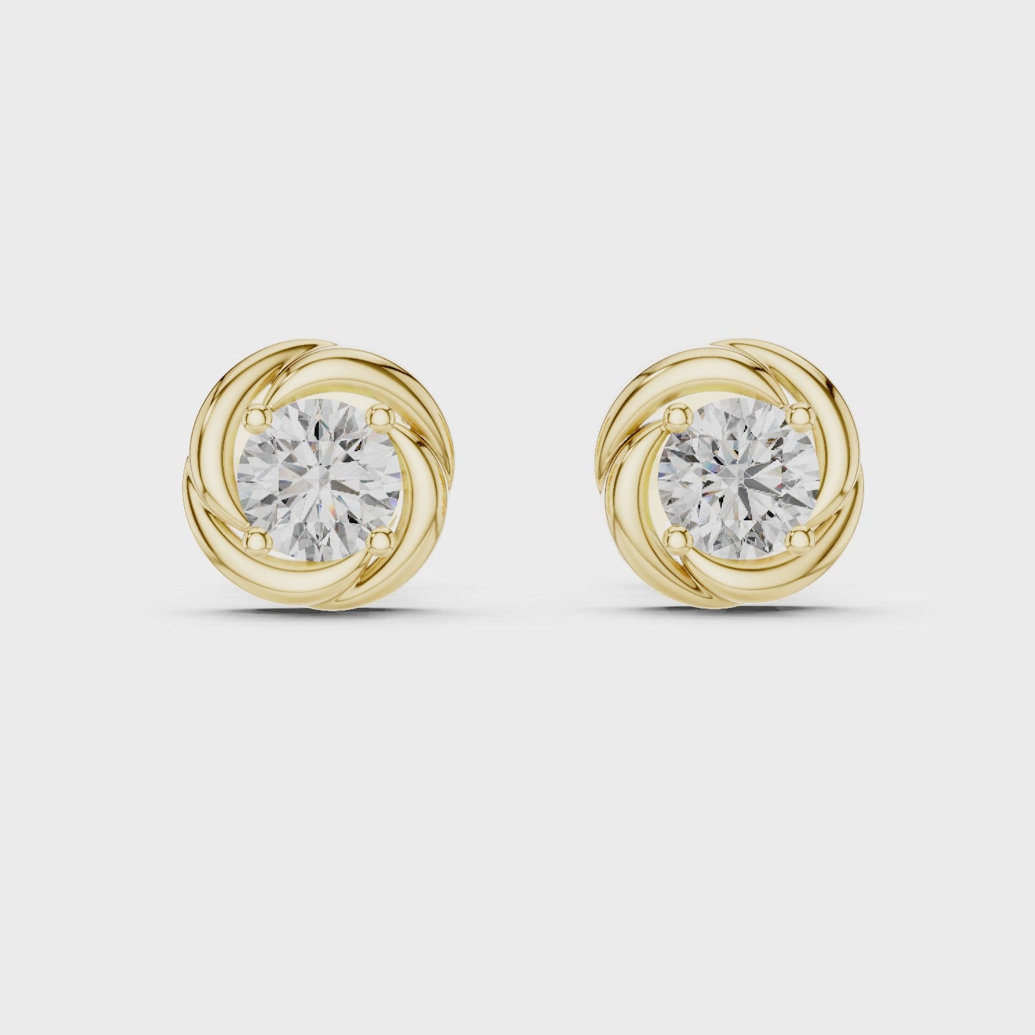 Eternal Embrace Stud Earrings