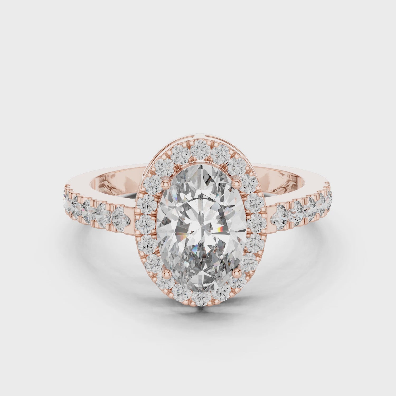 Twilight Lace Crown Halo Statement Ring