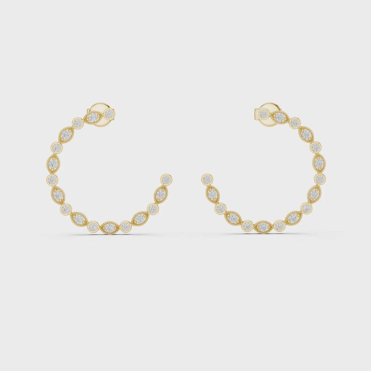 Petal Bead Embrace Earrings