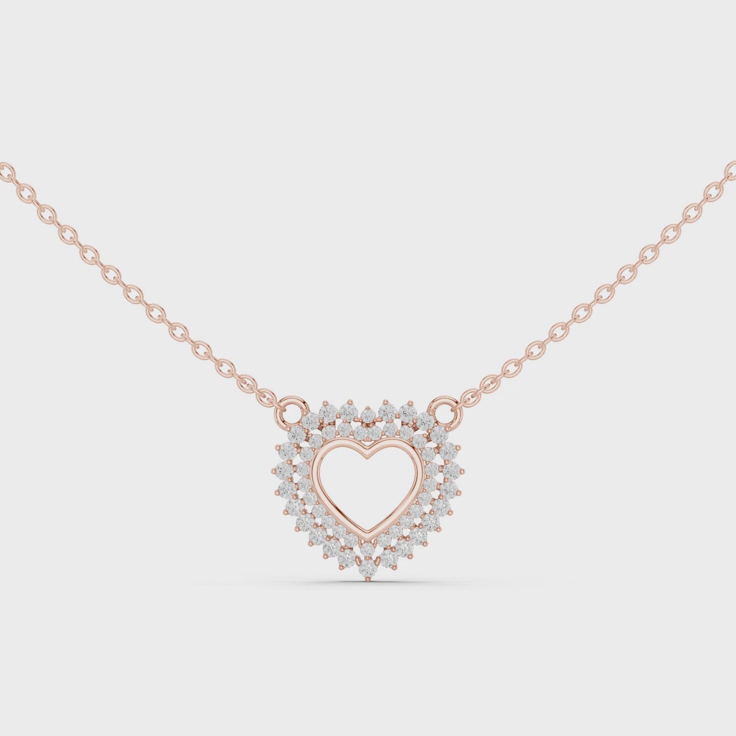 Pure Embrace Heart Charm Necklace