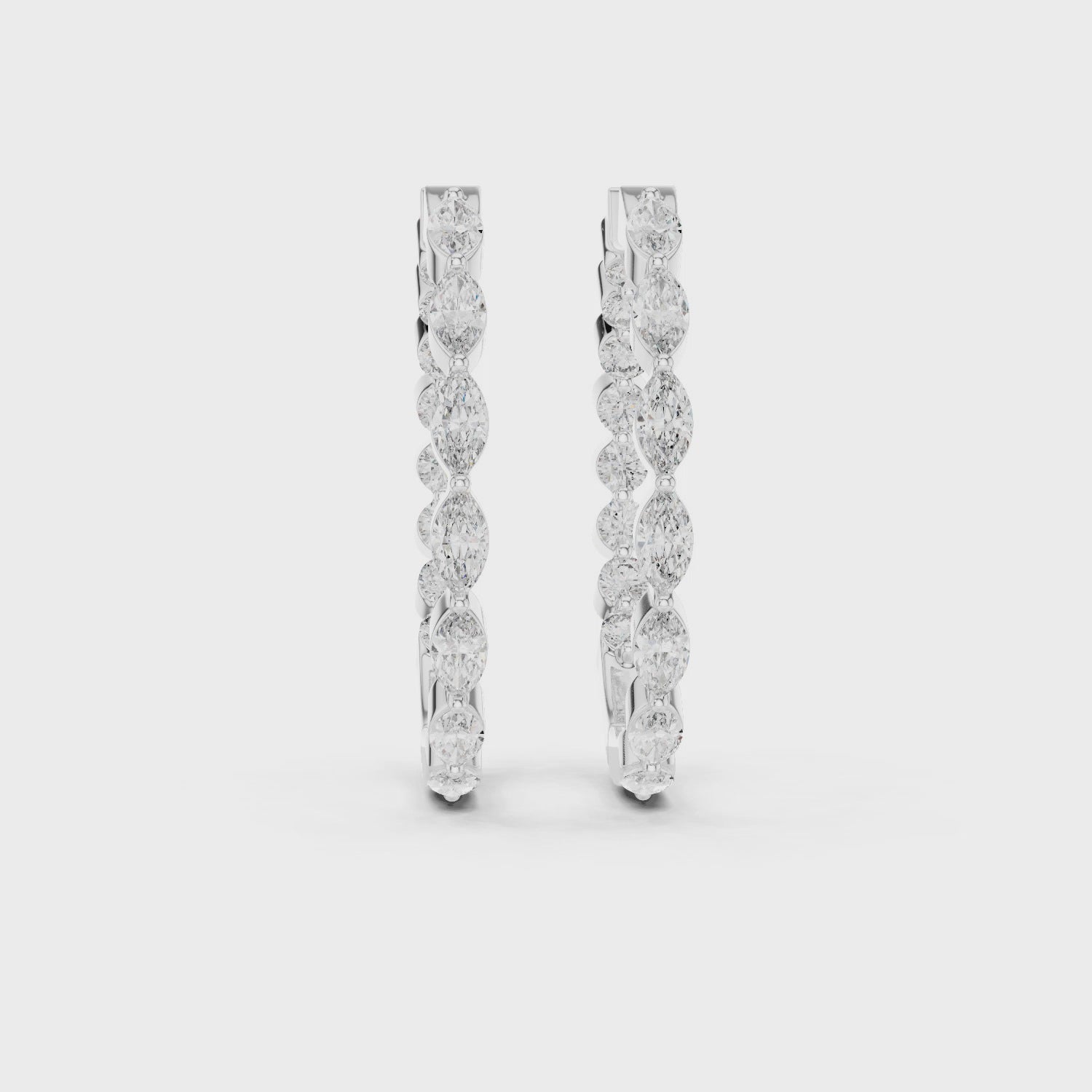 Lustrous Belle Open Hoop Earrings