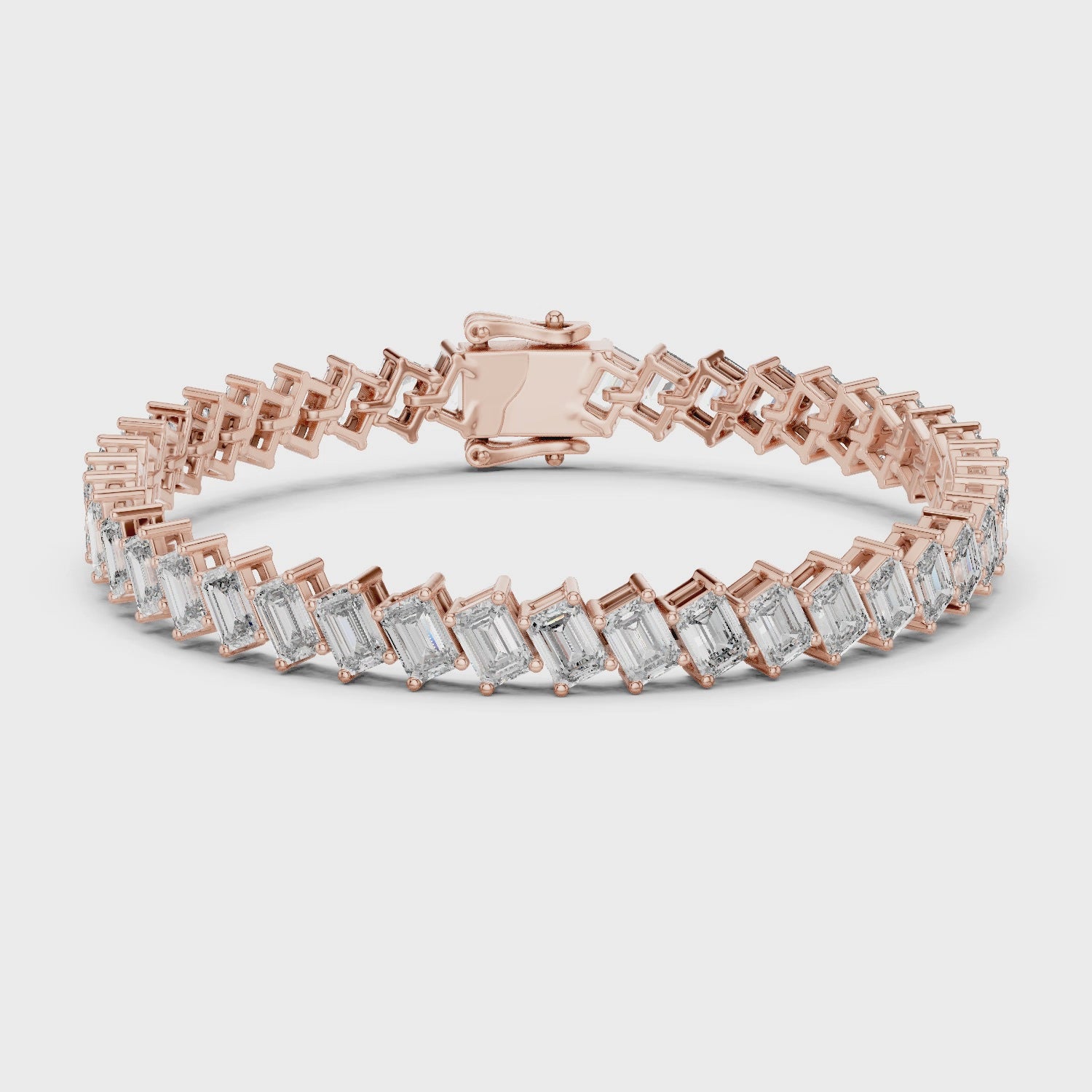 Lustrous Wavelength Statement Tennis Bracelet