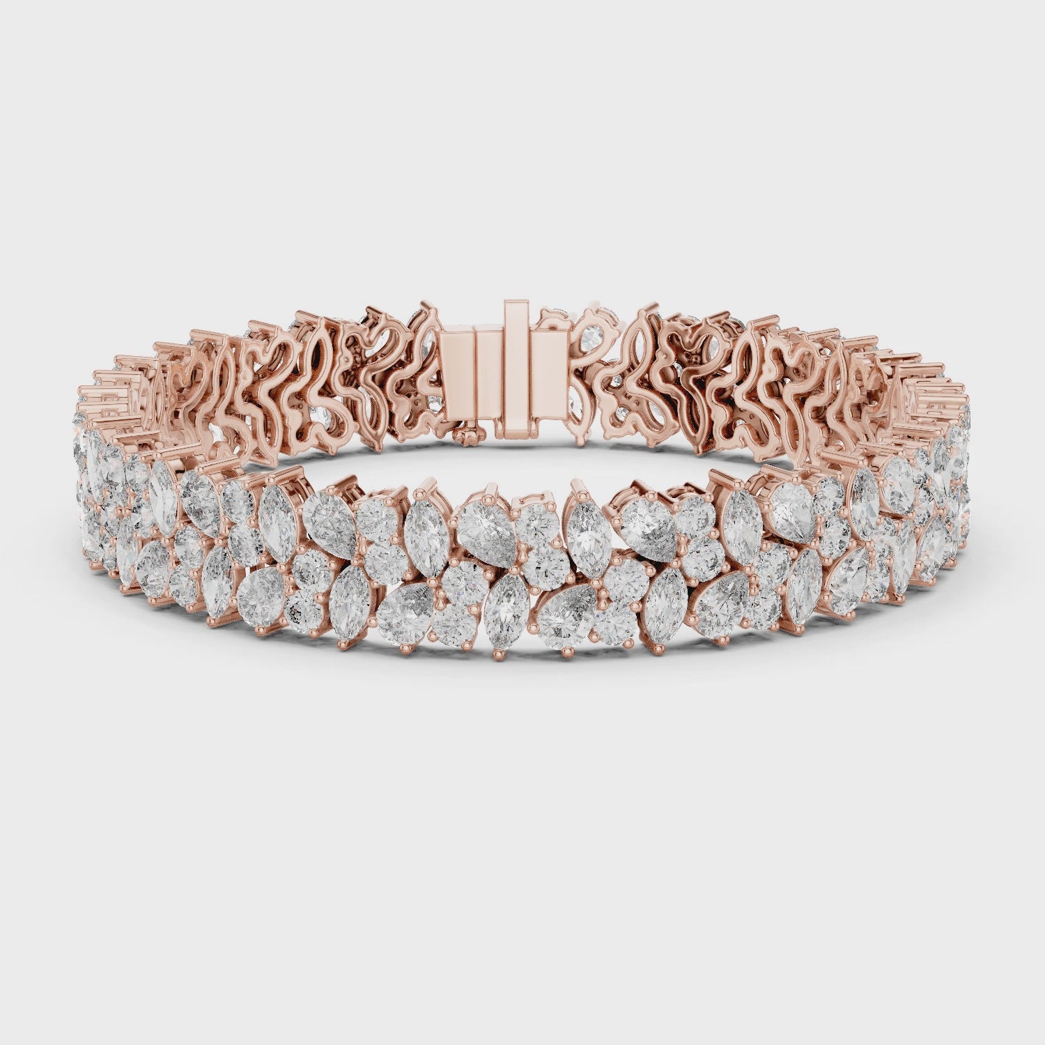 Serene Radiant Cluster Bracelet