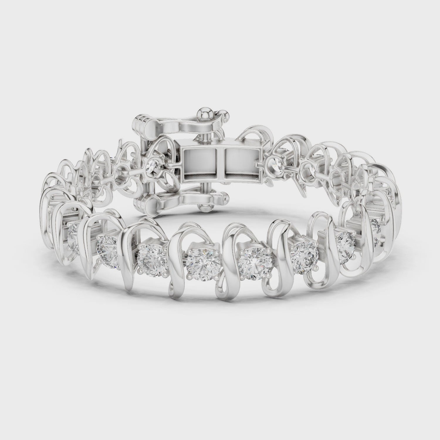 Twilight Cascade Ribbon Bangle