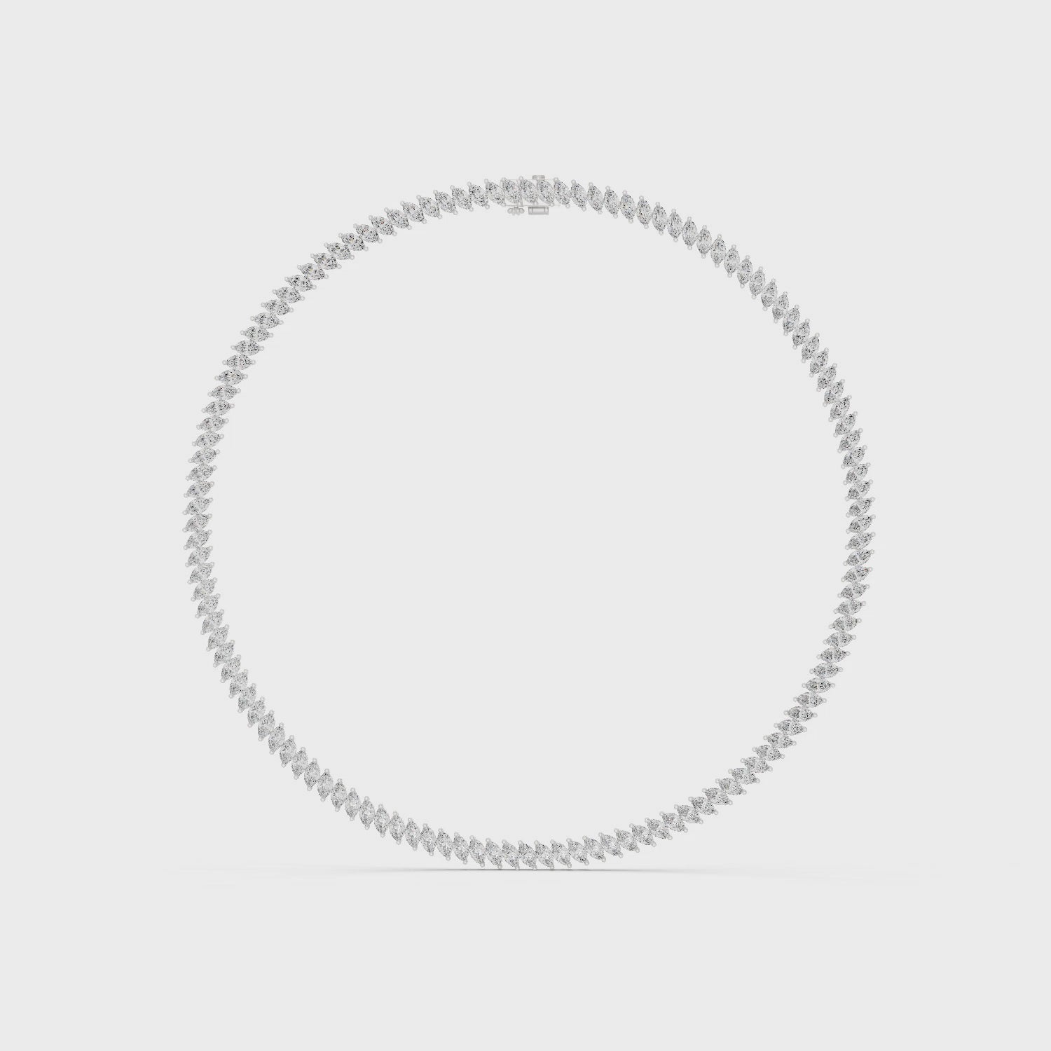 Radiant Leaf Silhouette Chain Necklace