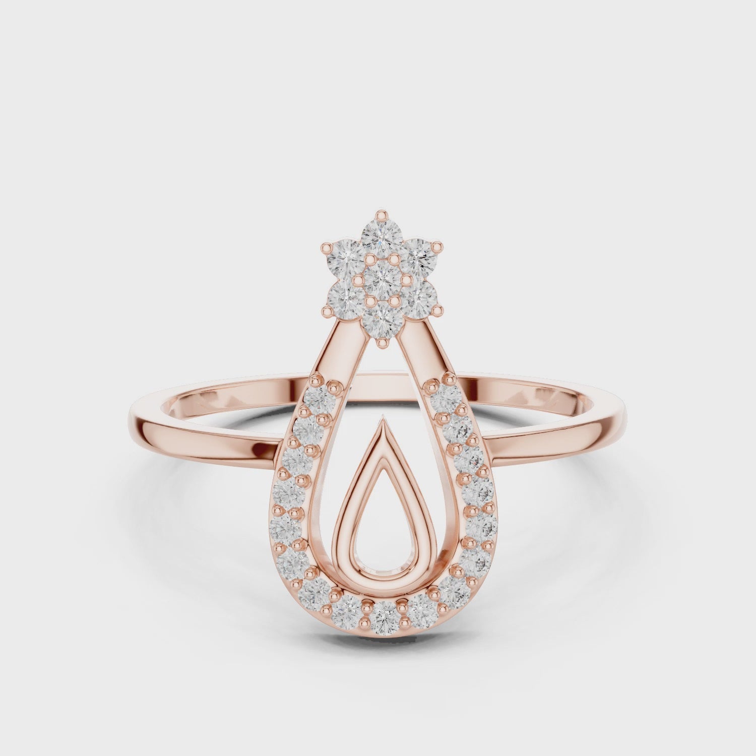 Serene Teardrop Ring