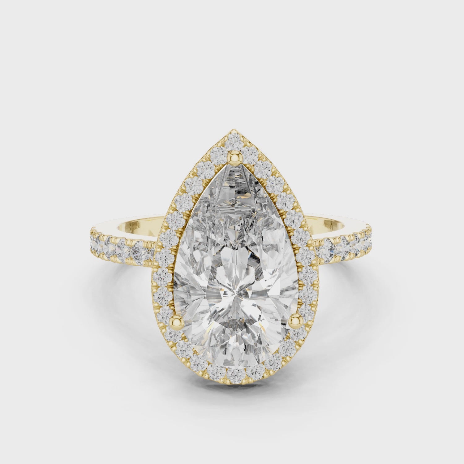 Celestial Whisper Halo Band Ring
