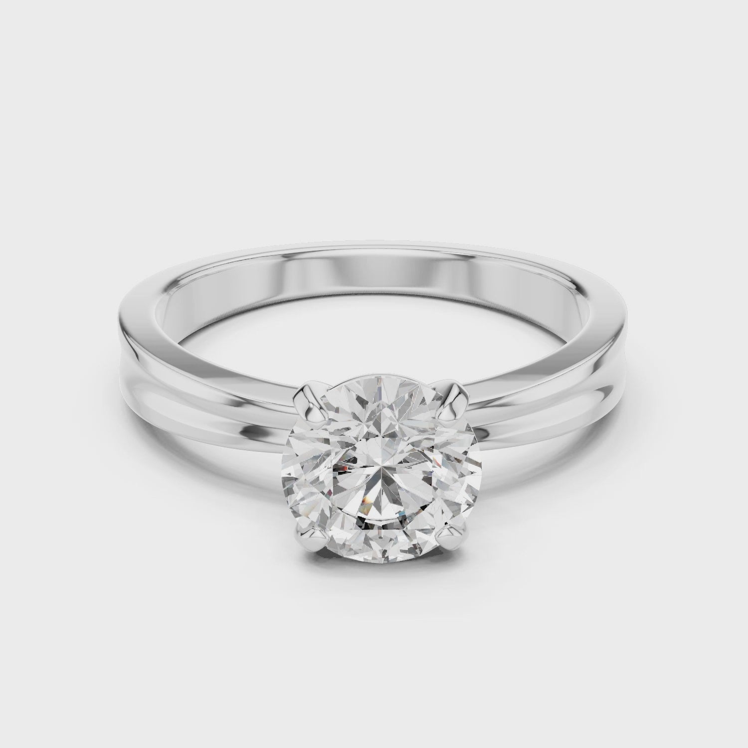 Beloved Aurora Solitaire Ring