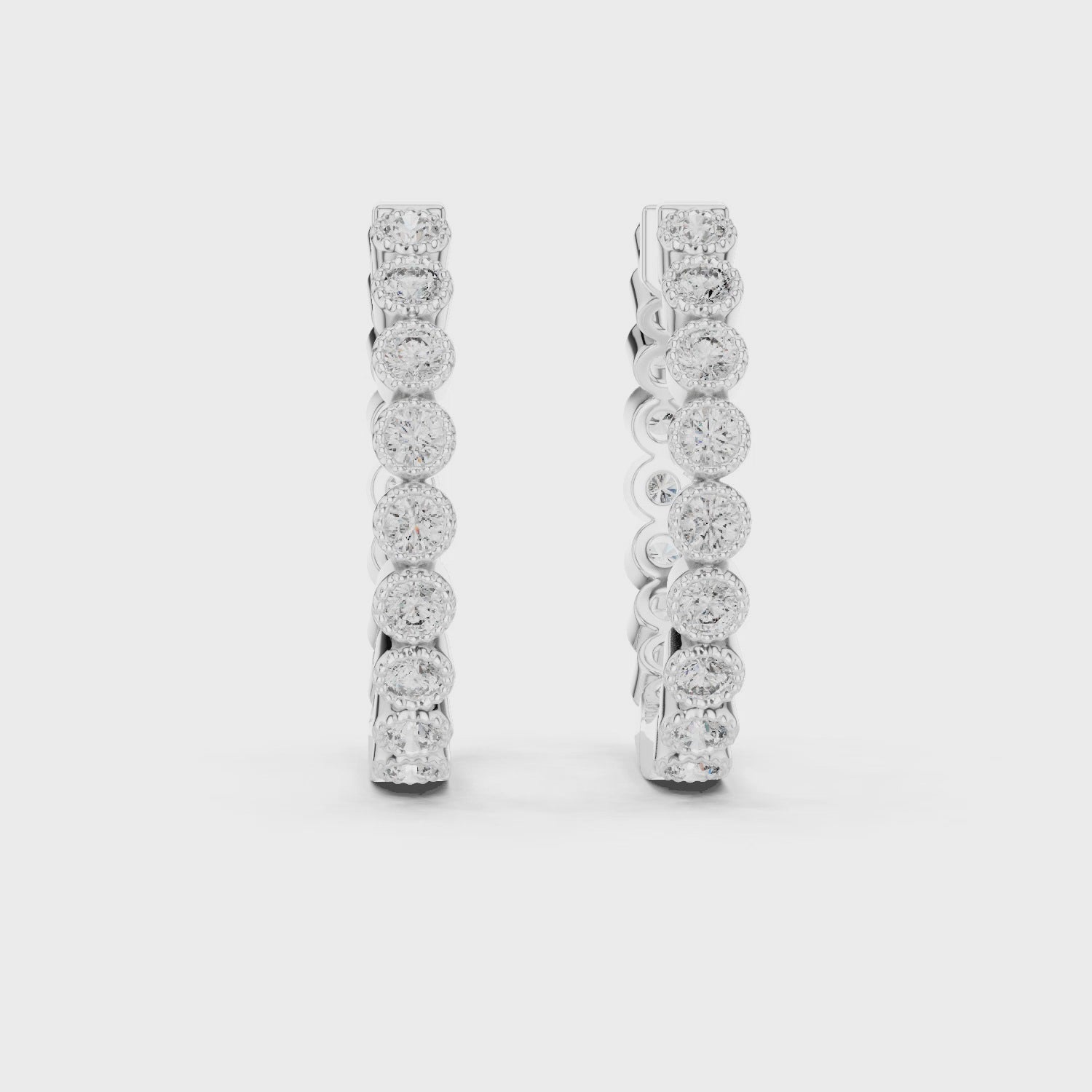 Celestial Whisper Sparkle Open Hoops