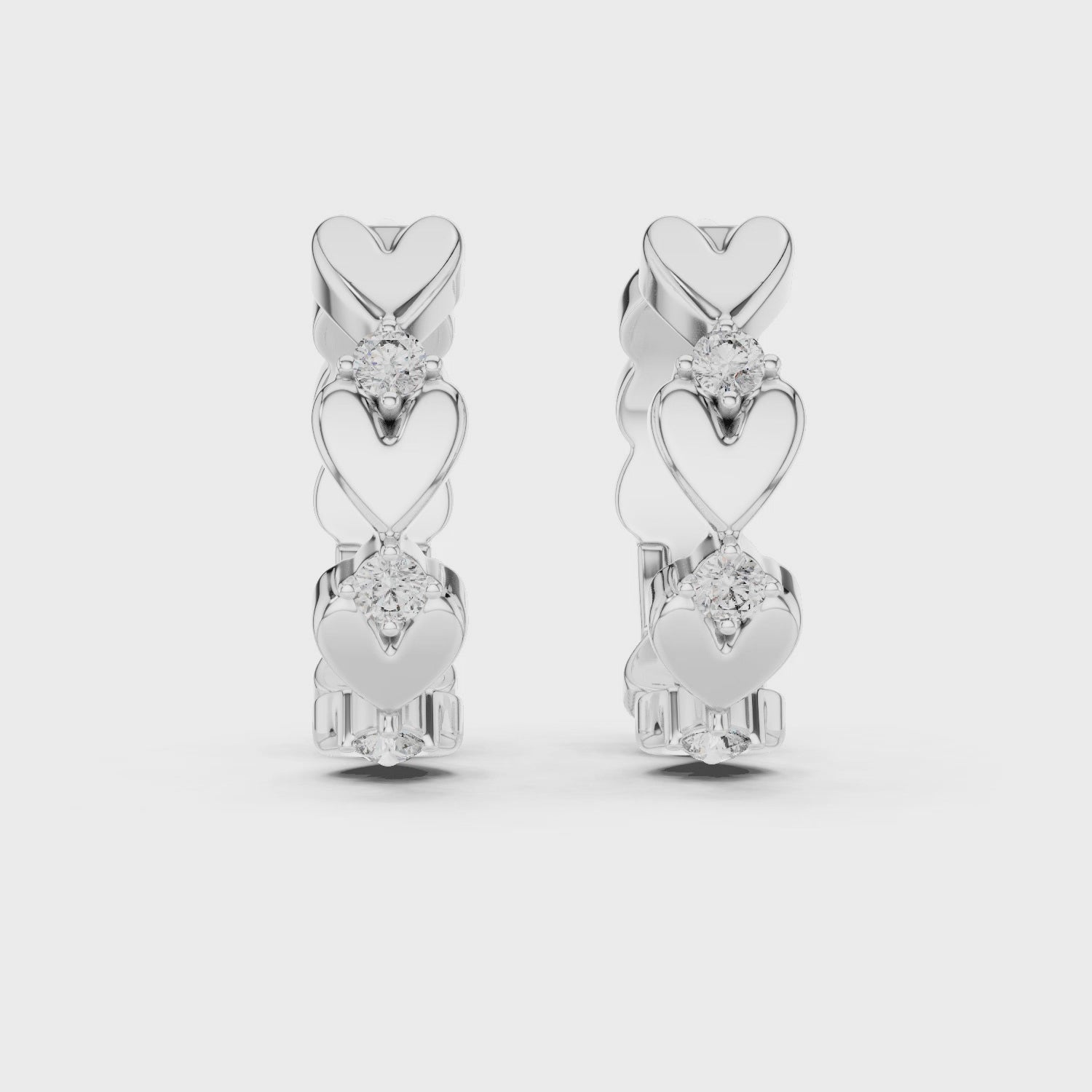 Serenade of Hearts Modern Earrings