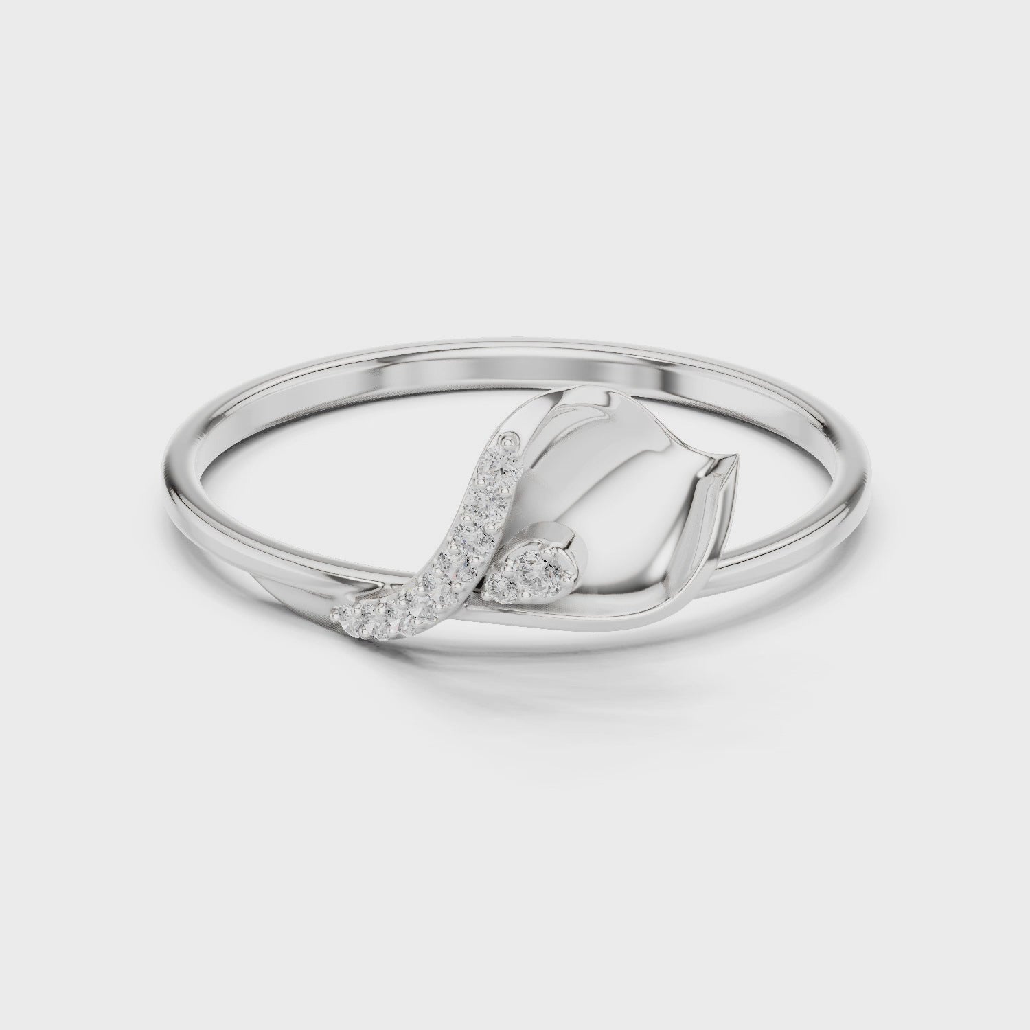 Mirage Twirl Petite Statement Ring