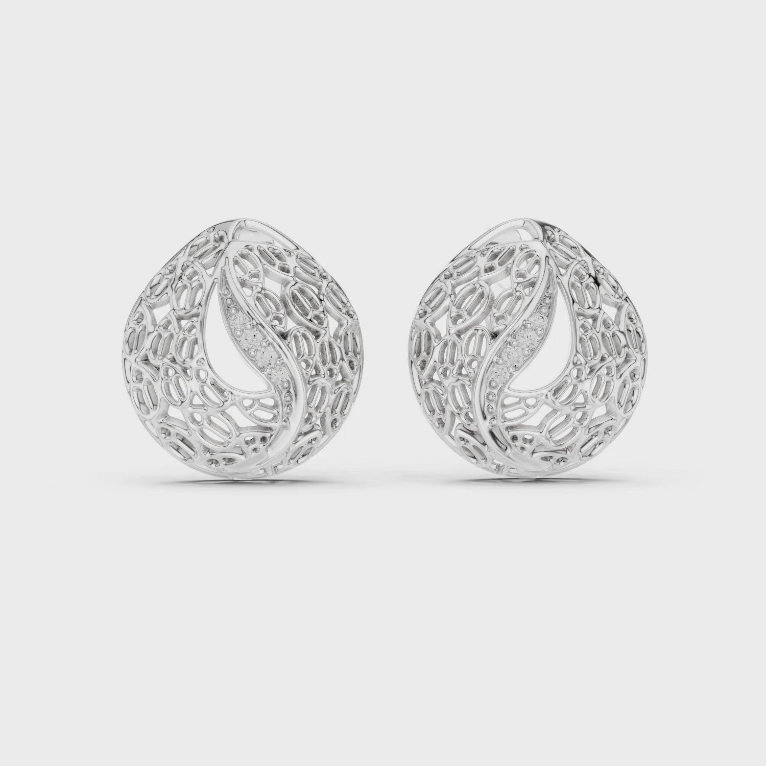 Radiant Lace Embrace Earrings