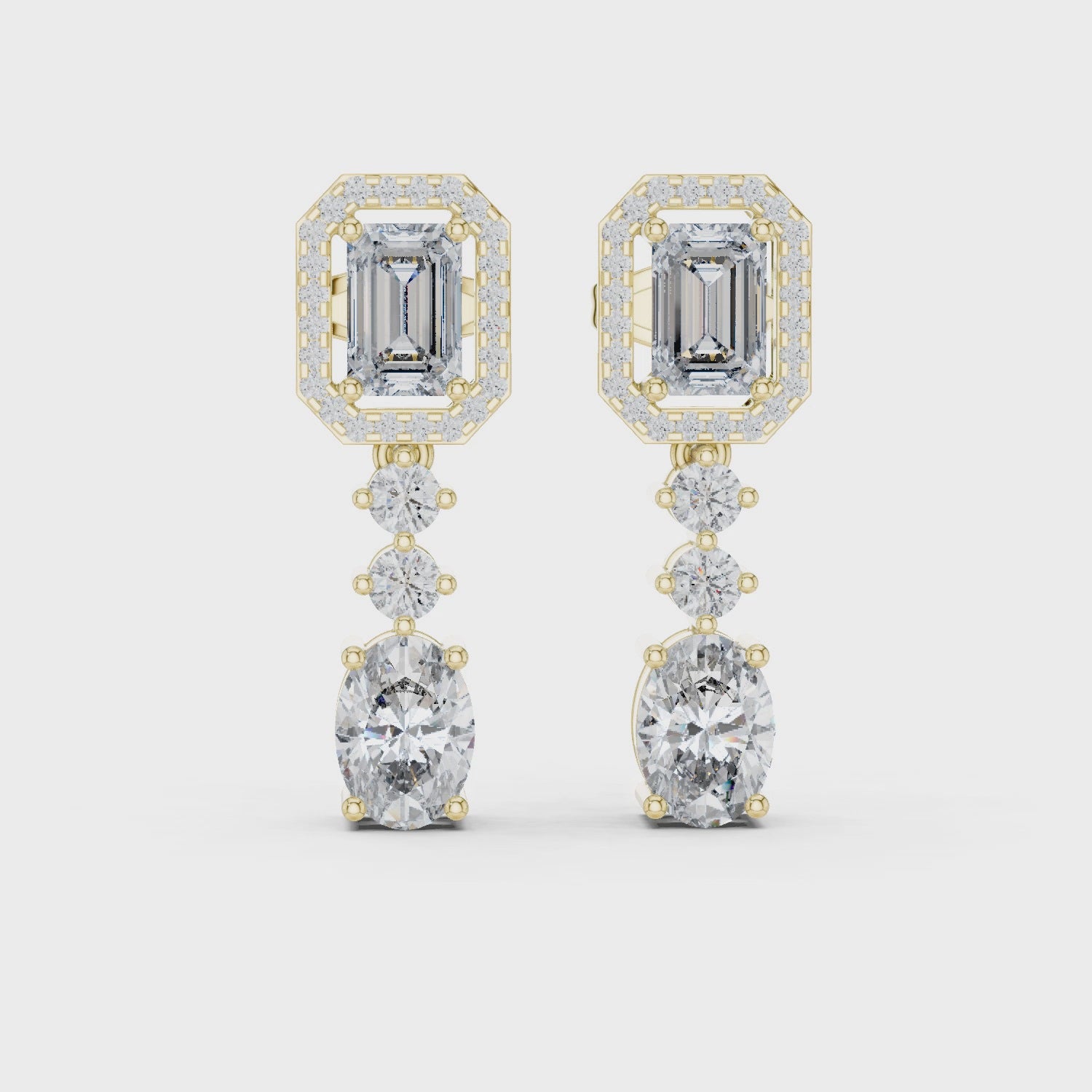 Radiant Harmony Stud Earrings