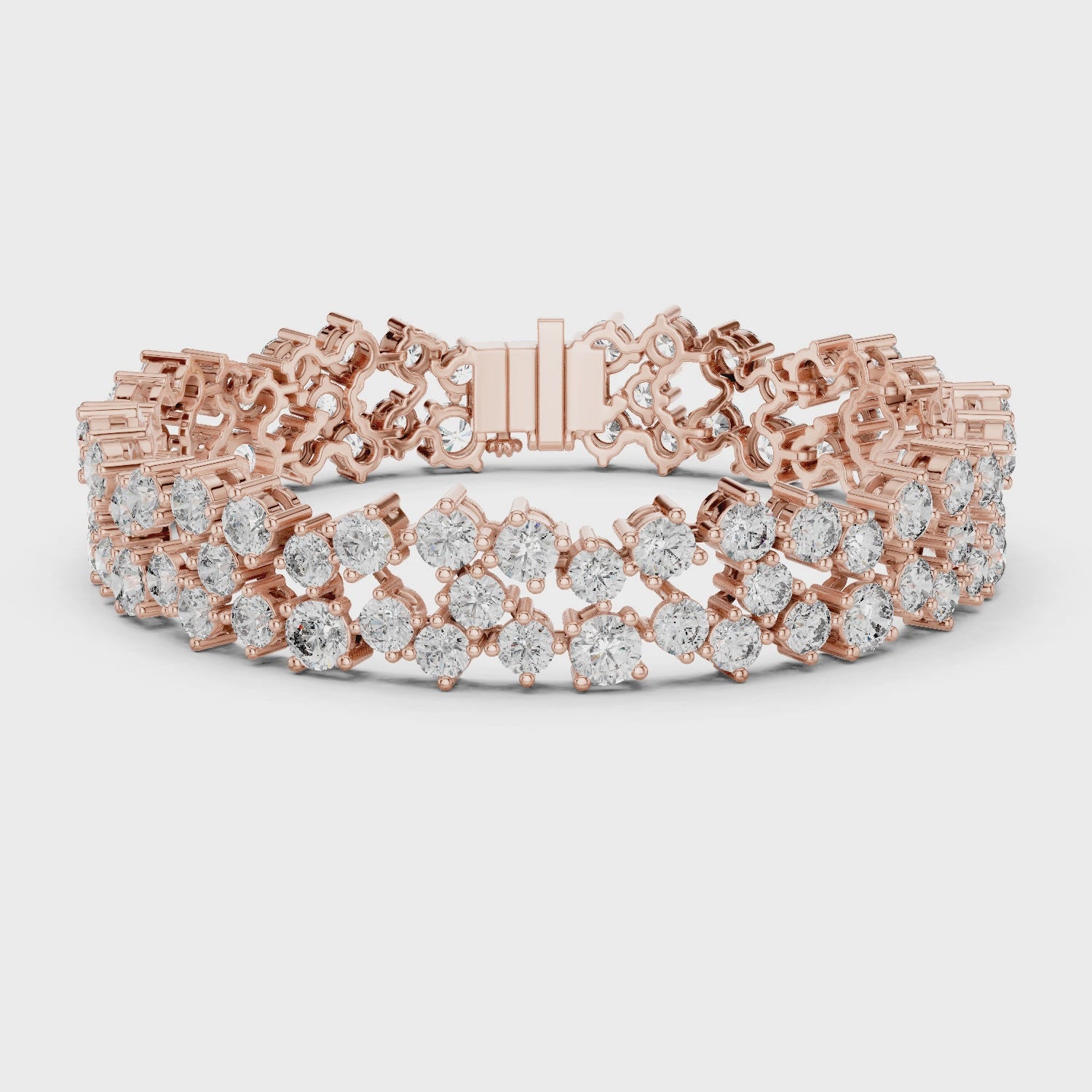 Serene Petal Lattice Luxe Cuff