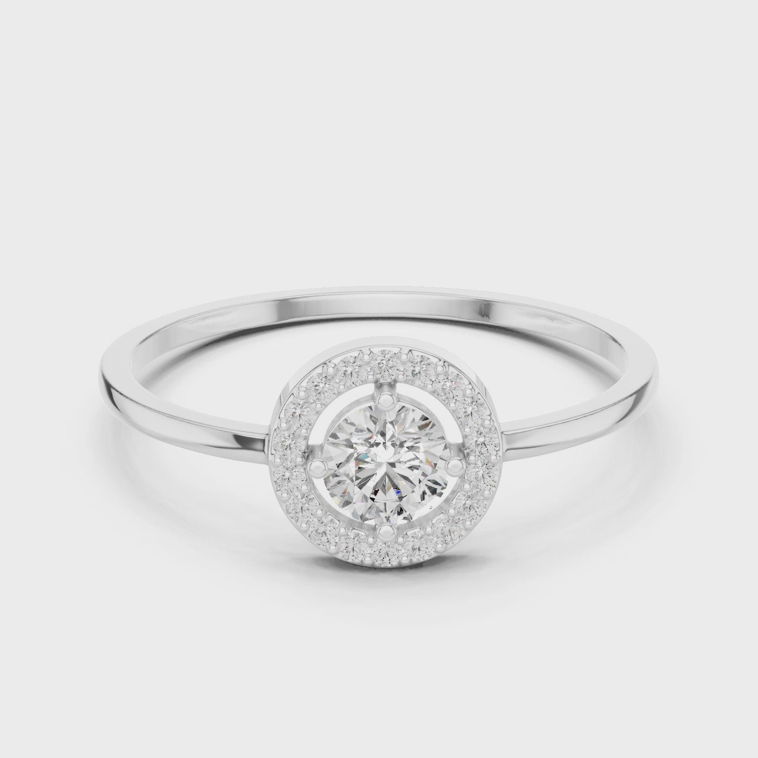 Radiant Halo Ring