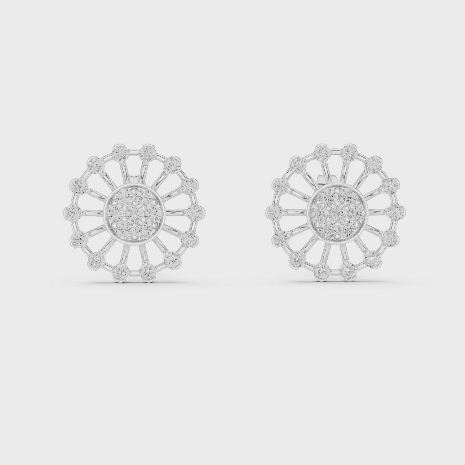 Gleaming Petal Radiance Stud