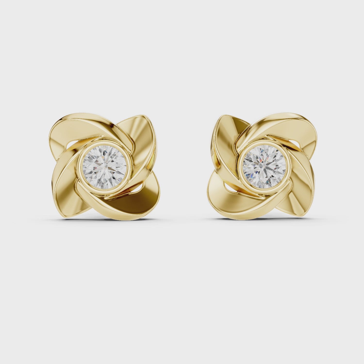 Roselle Embrace Stud Earrings