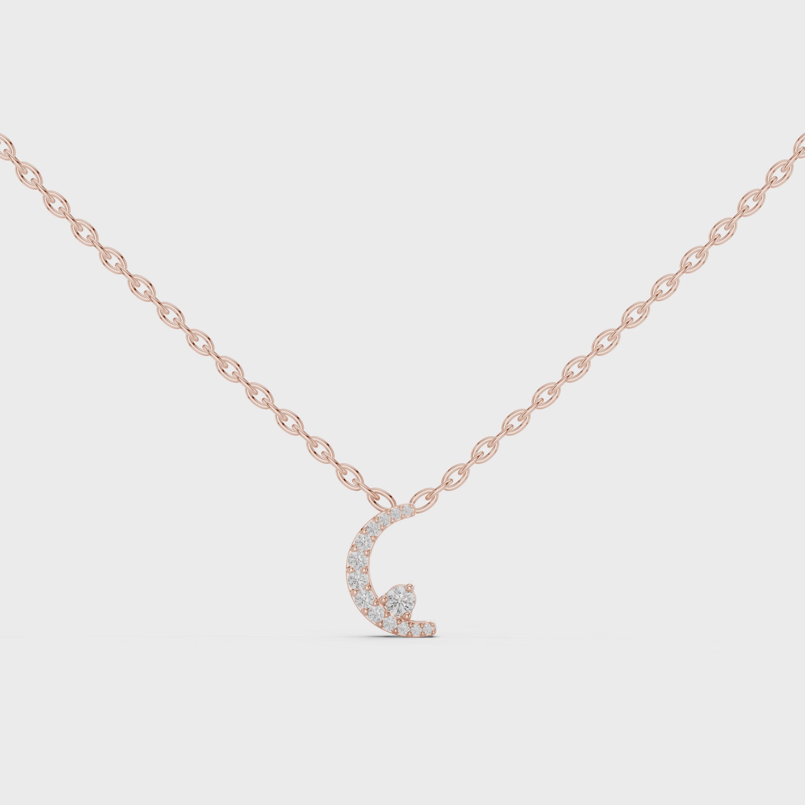 Radiant Whisper Moon Pendant