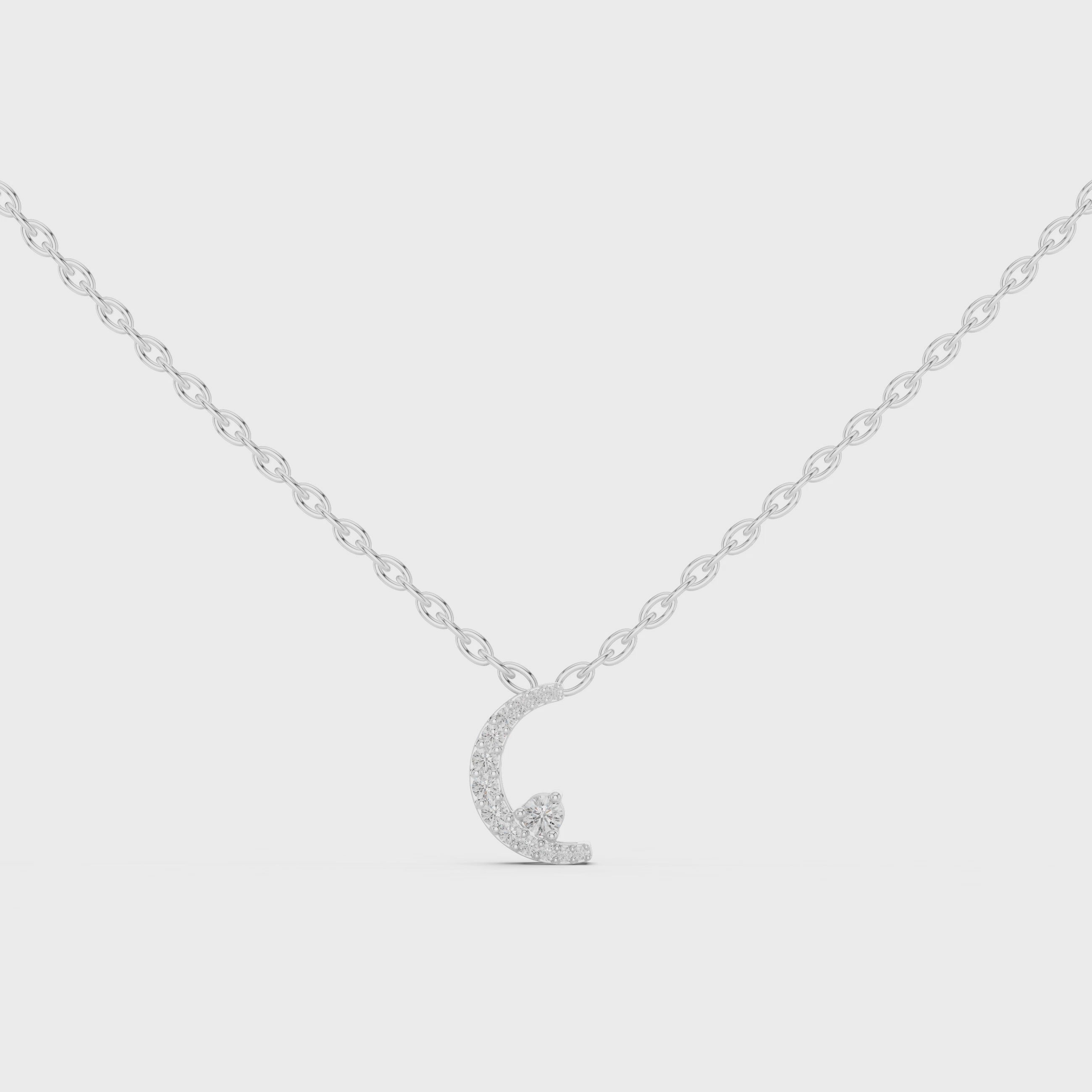 Radiant Whisper Moon Pendant