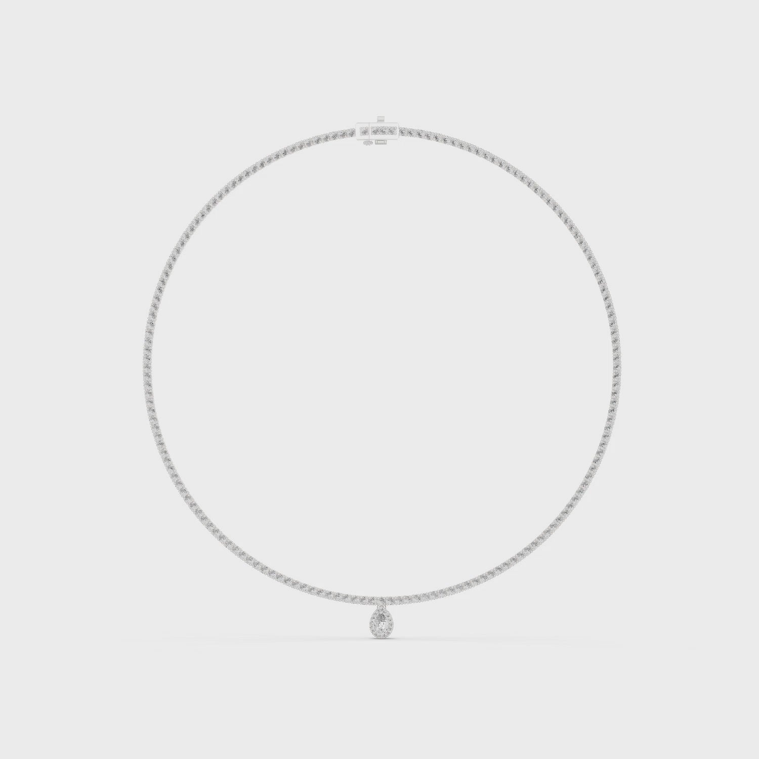 Eternal Graceful Whisper Pendant Link Necklace