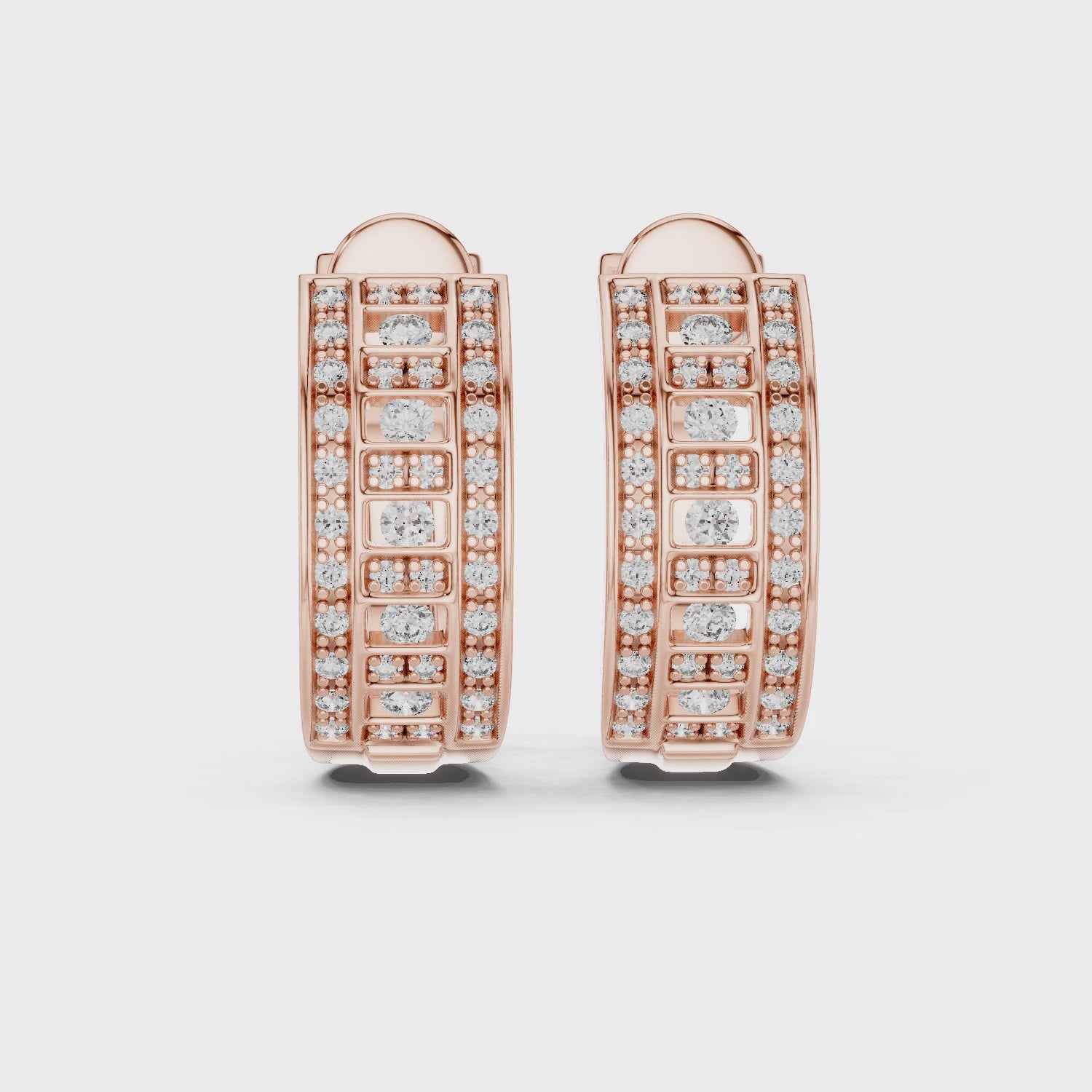 Twilight Vision Channel Hoop Earrings