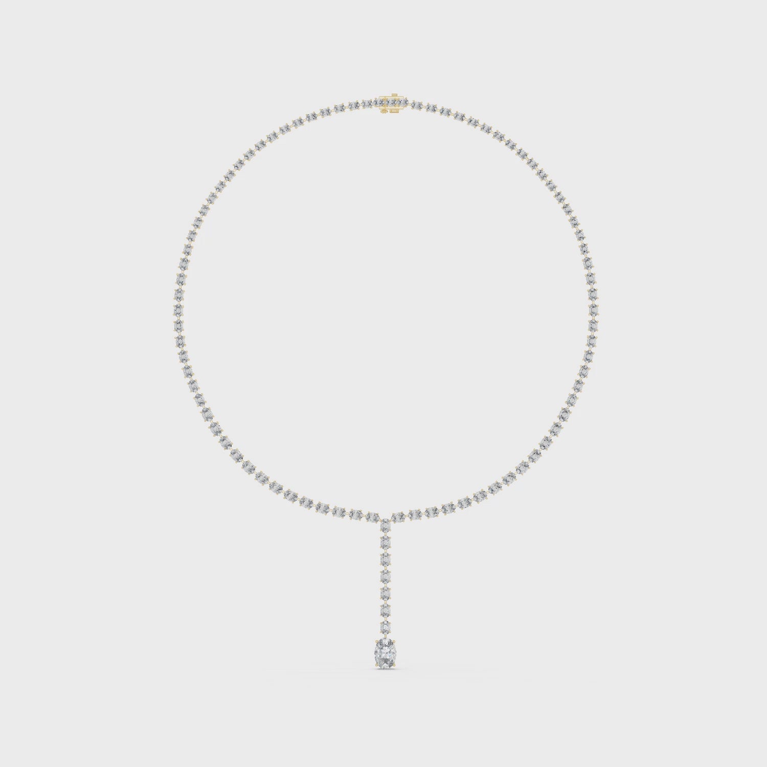 Radiant Lattice Harmony Lariat Necklace