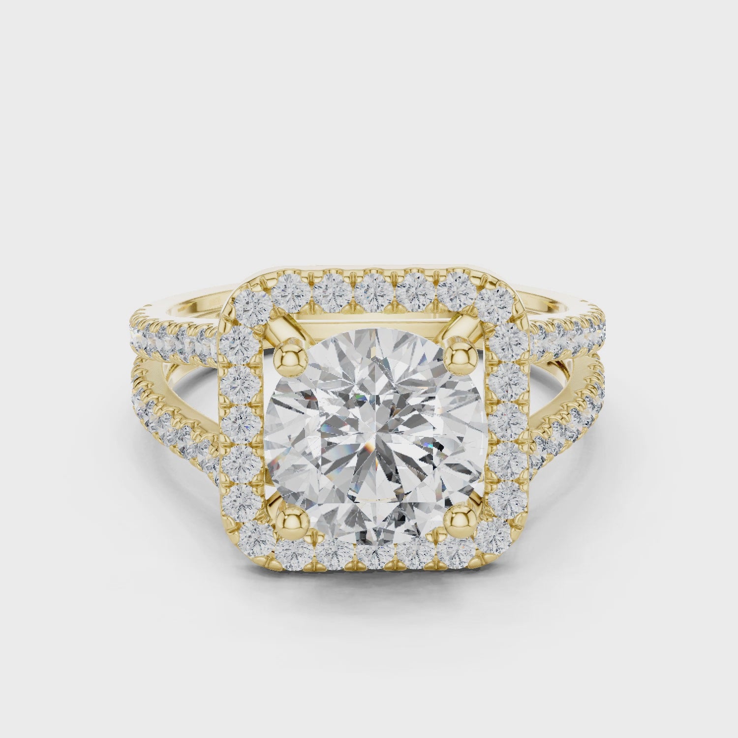 Radiant Halo Splendor Ring