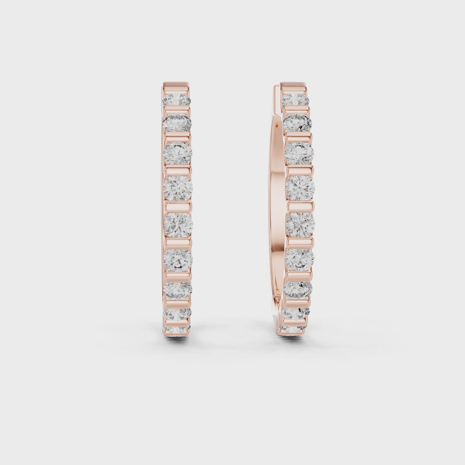 Midnight Glow Ribbon Loop Earrings