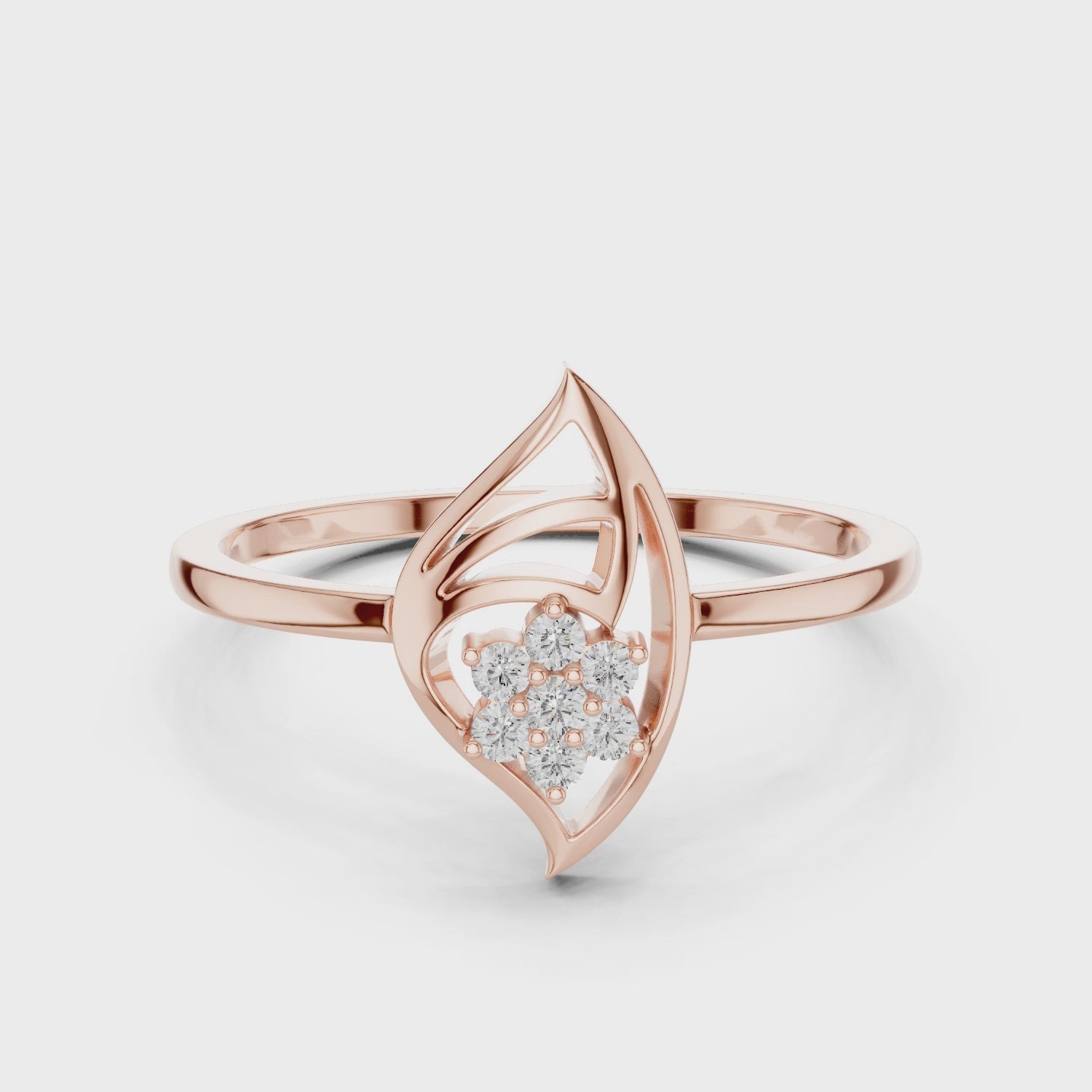 Petal Crest Statement Ring